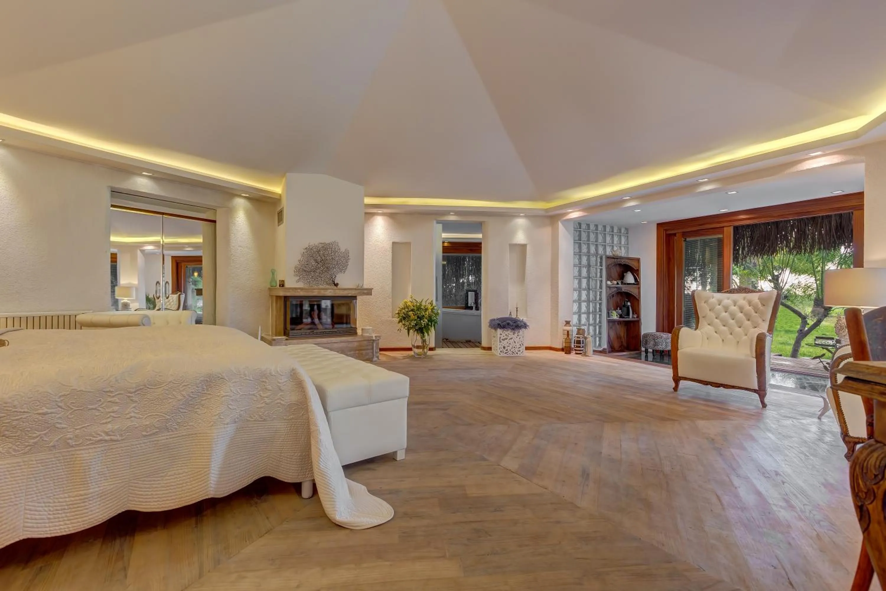 Garden, Bed in Olympos Lodge