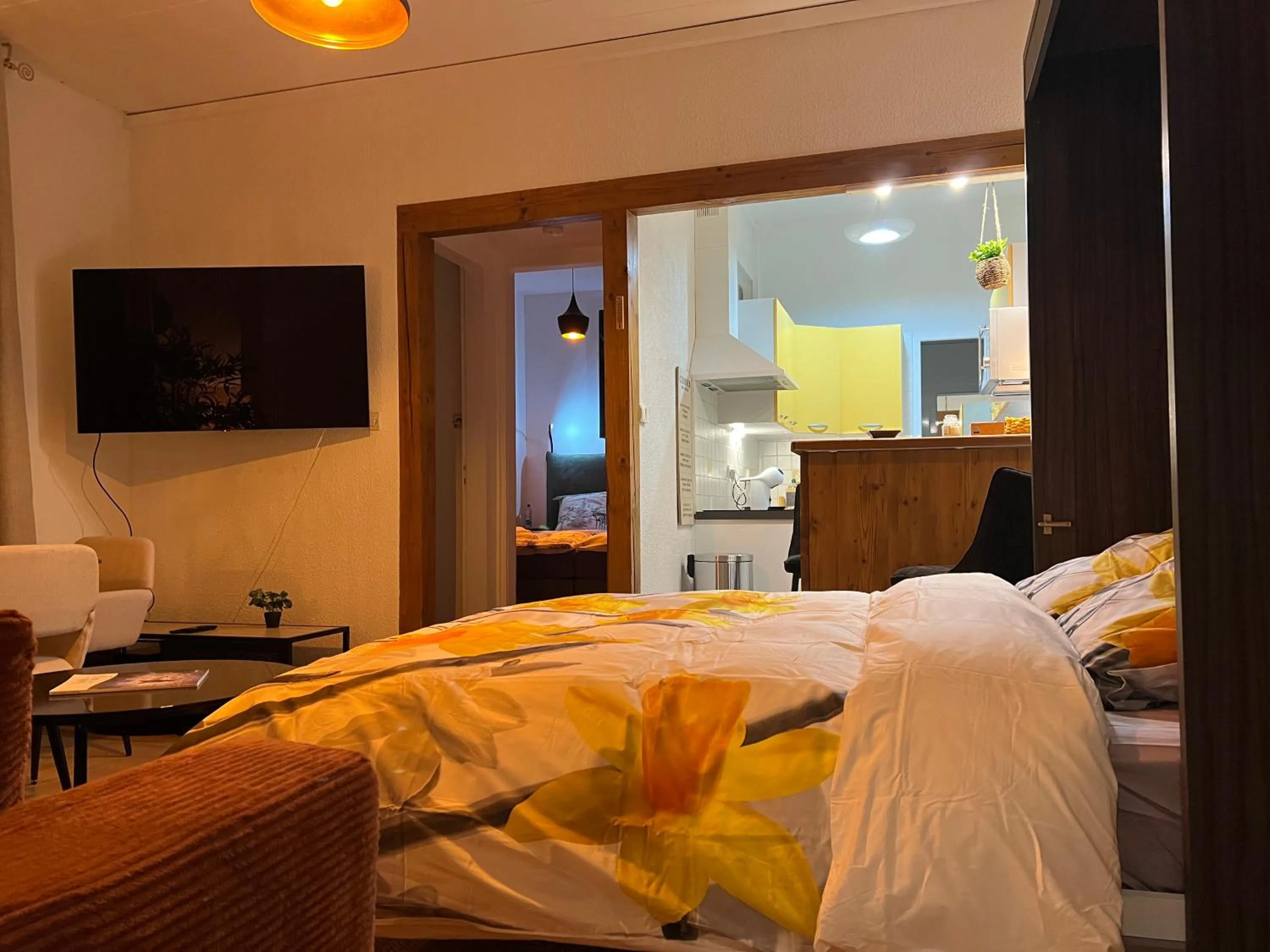 Bed in Hôtel Restaurant l'Aubergade