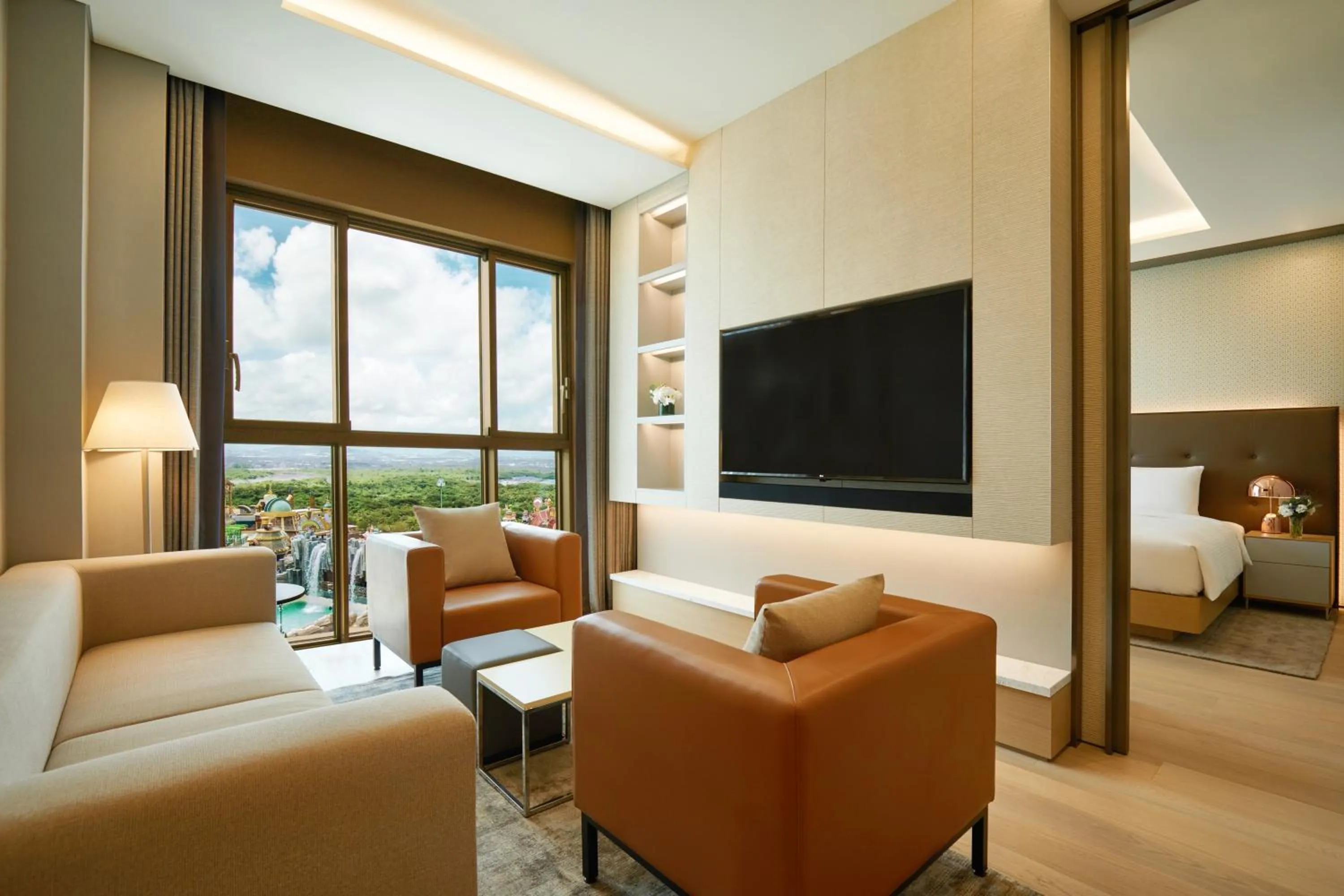 Living room in Shinhwa Jeju Shinhwa World Hotels