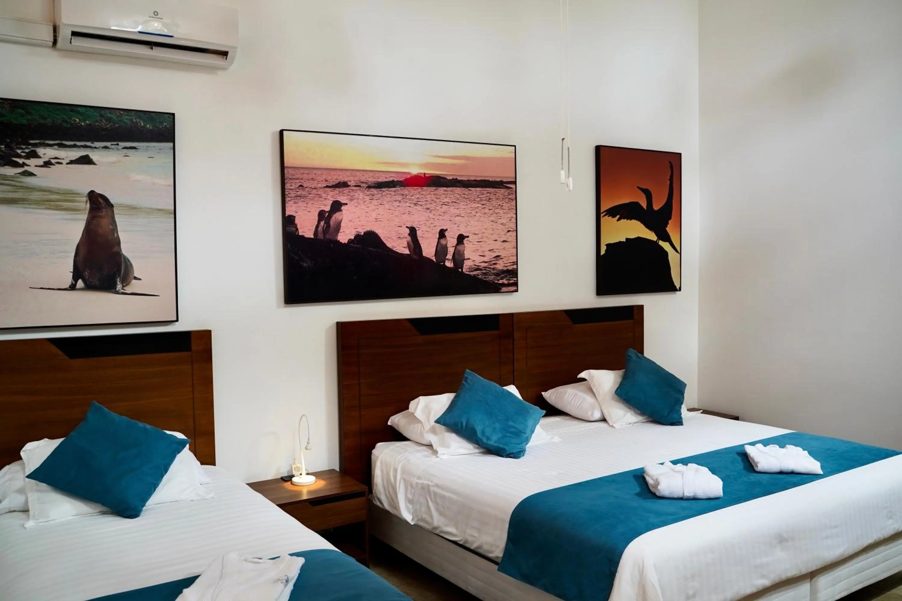 Bed in Hotel Albemarle Galapagos Beachfront