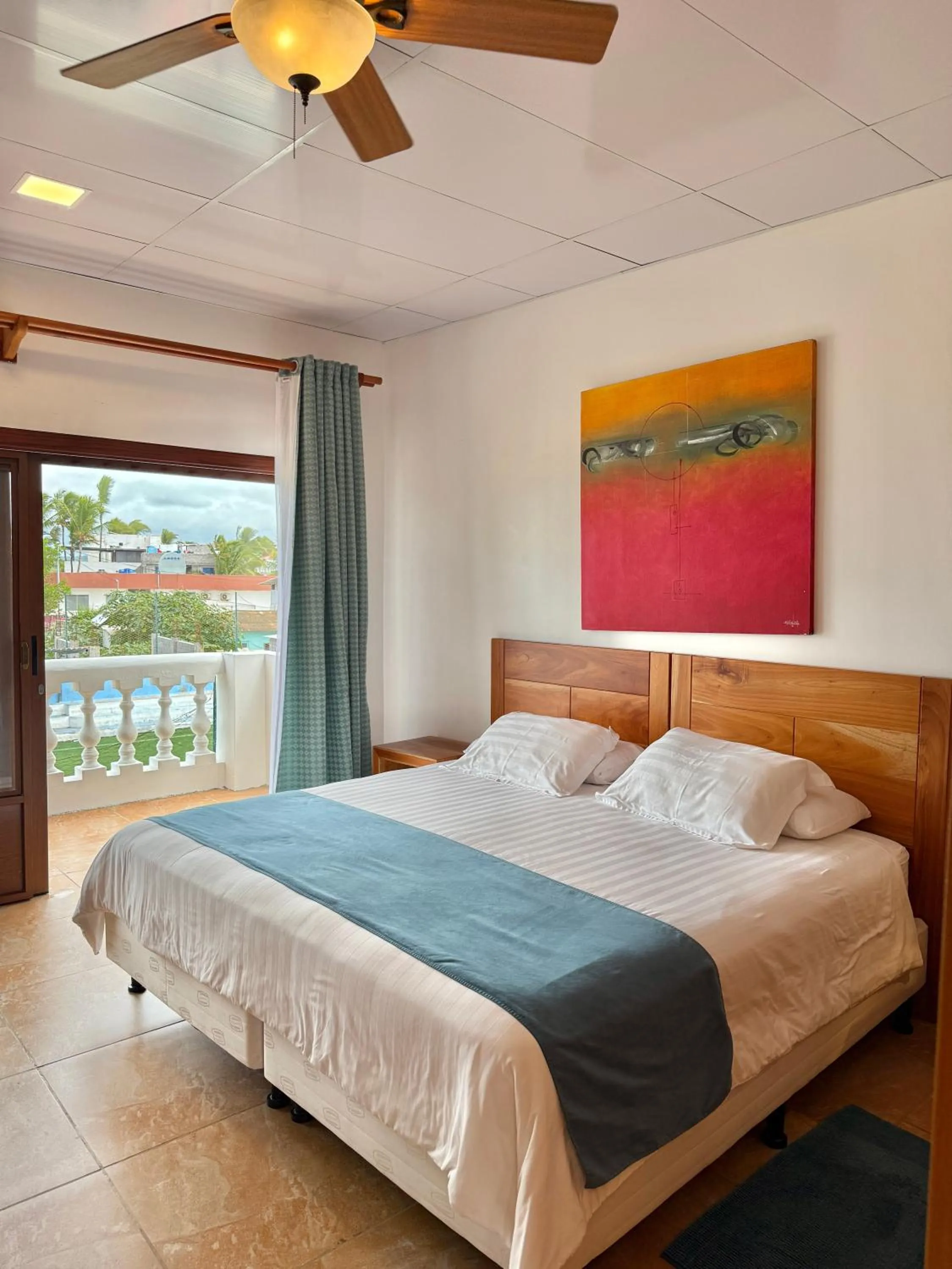 Bed in Hotel Albemarle Galapagos Beachfront