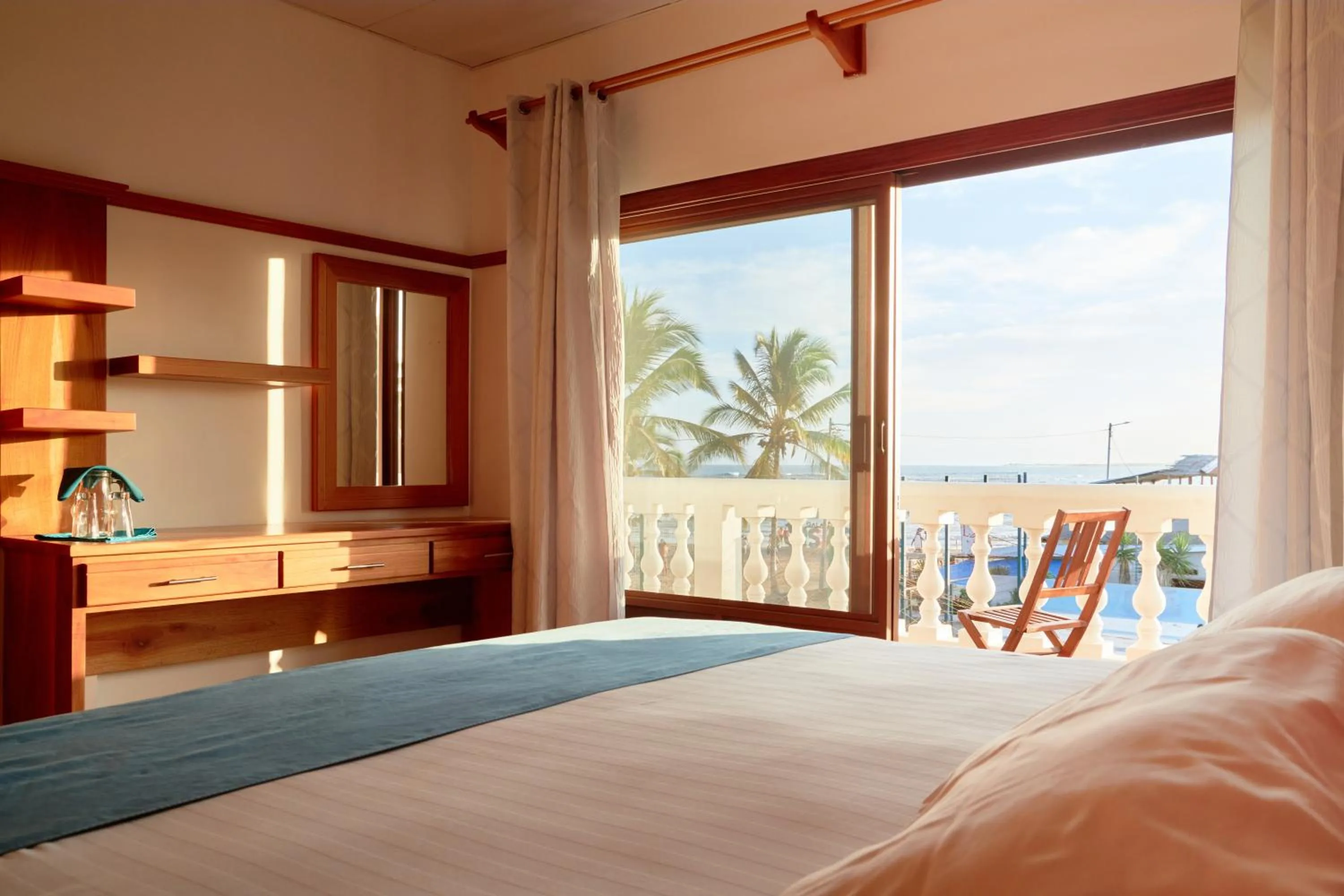 Bed in Hotel Albemarle Galapagos Beachfront