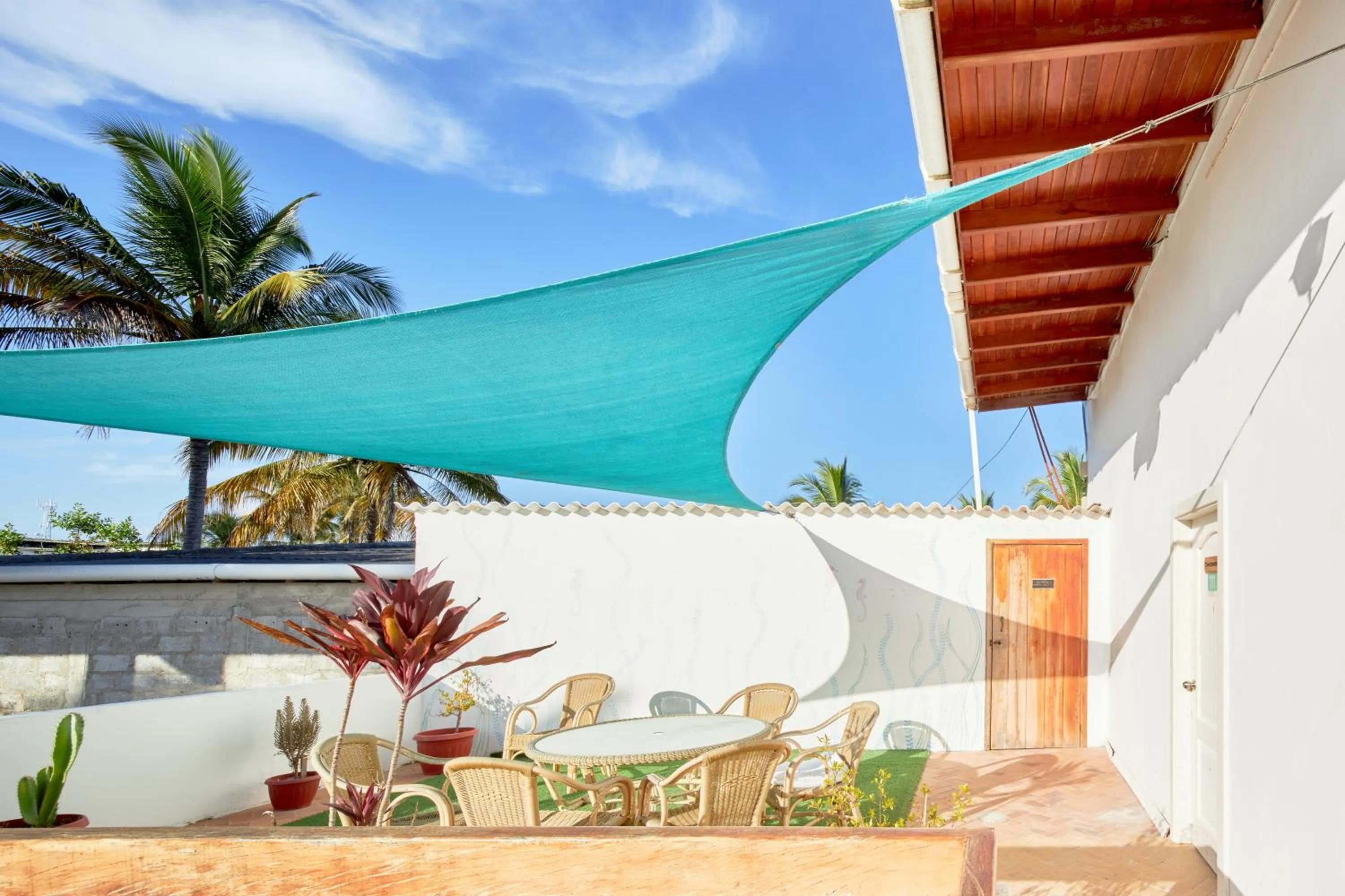 Patio in Hotel Albemarle Galapagos Beachfront