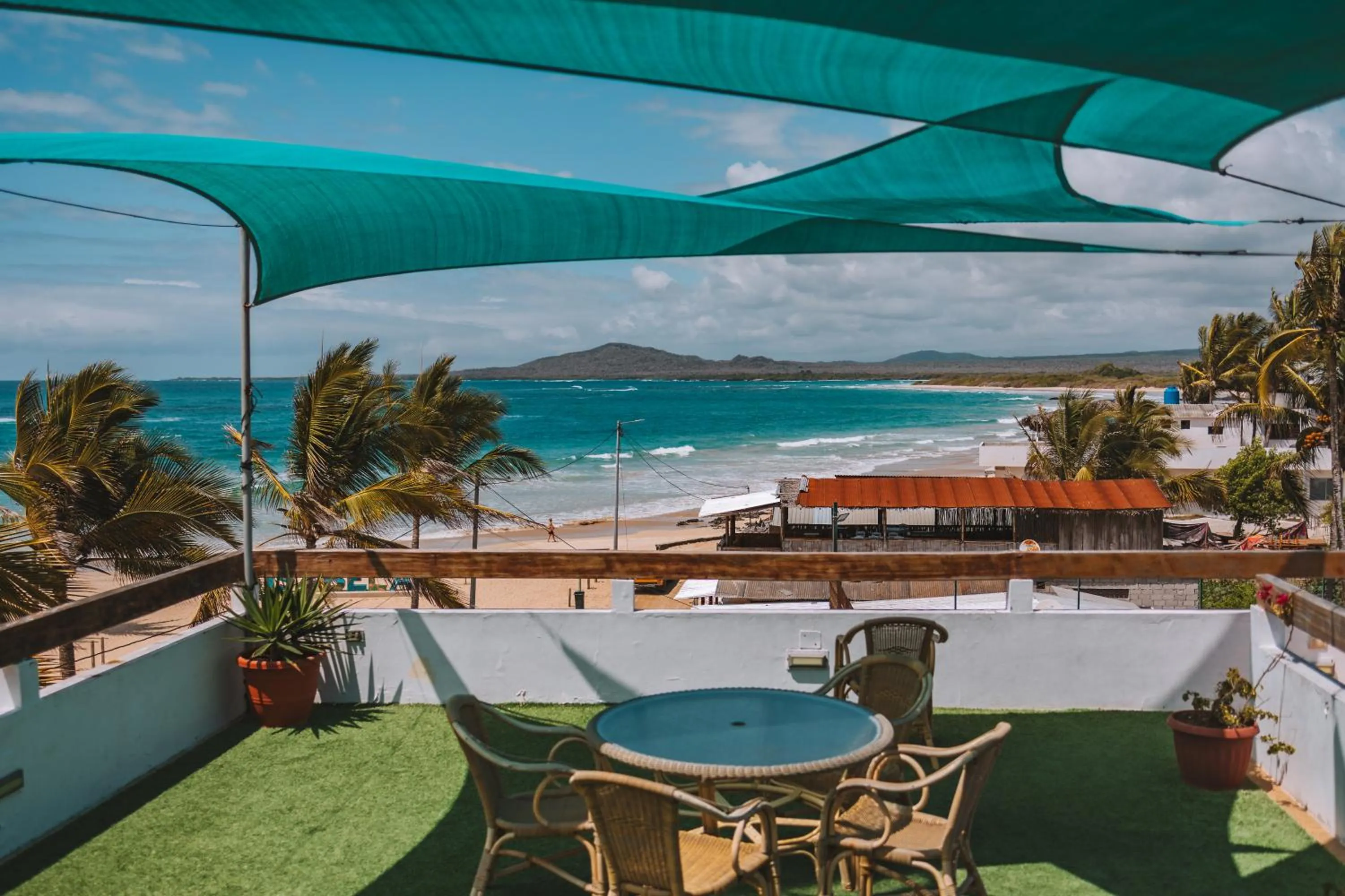 Patio in Hotel Albemarle Galapagos Beachfront