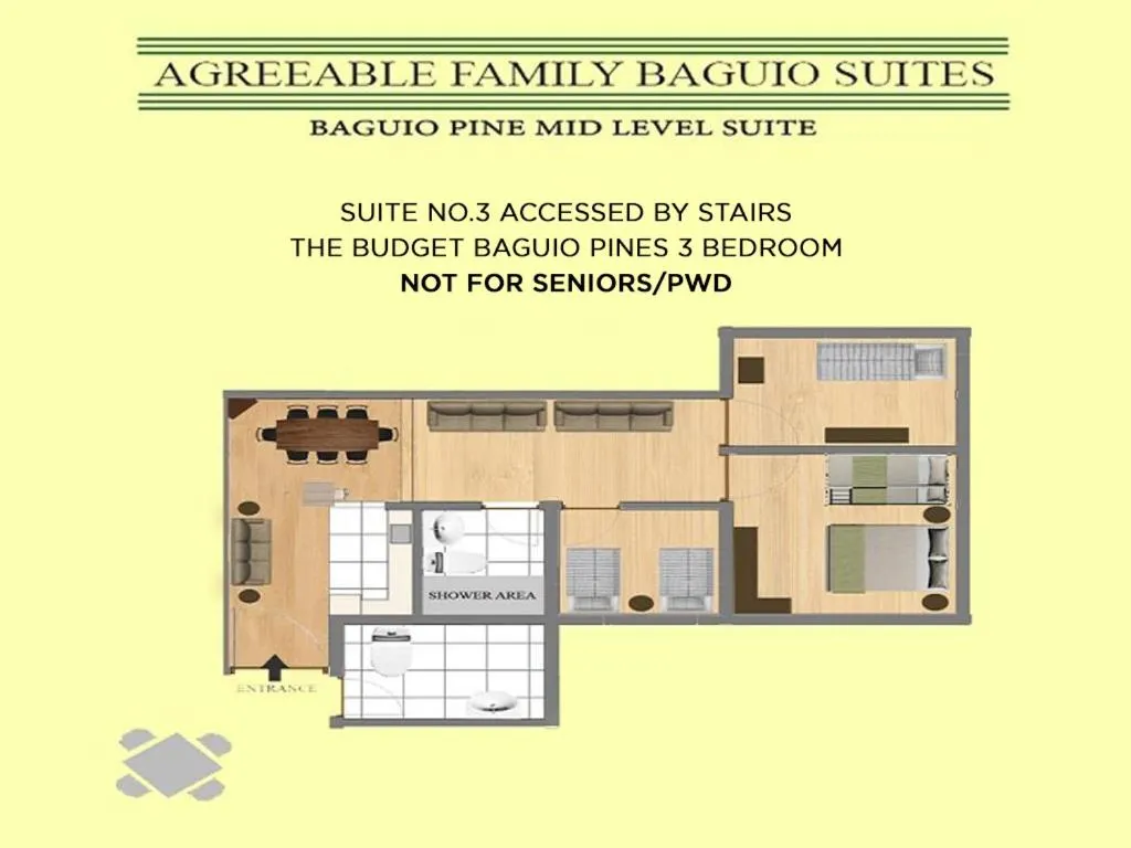 Floor plan in Agreeable Family Baguio Suites
