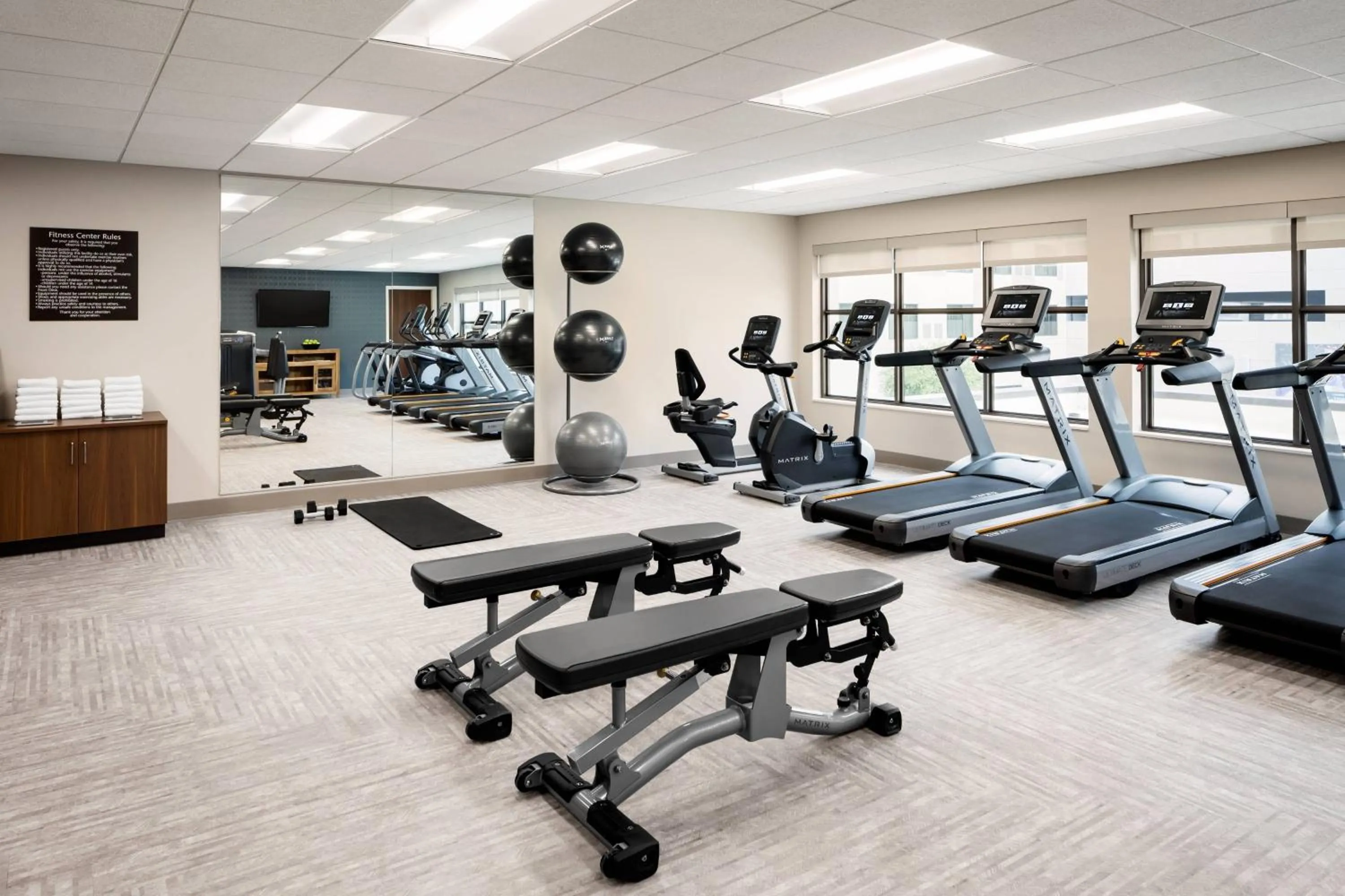 Fitness centre/facilities in Marriott Dallas Allen Hotel & Convention Center