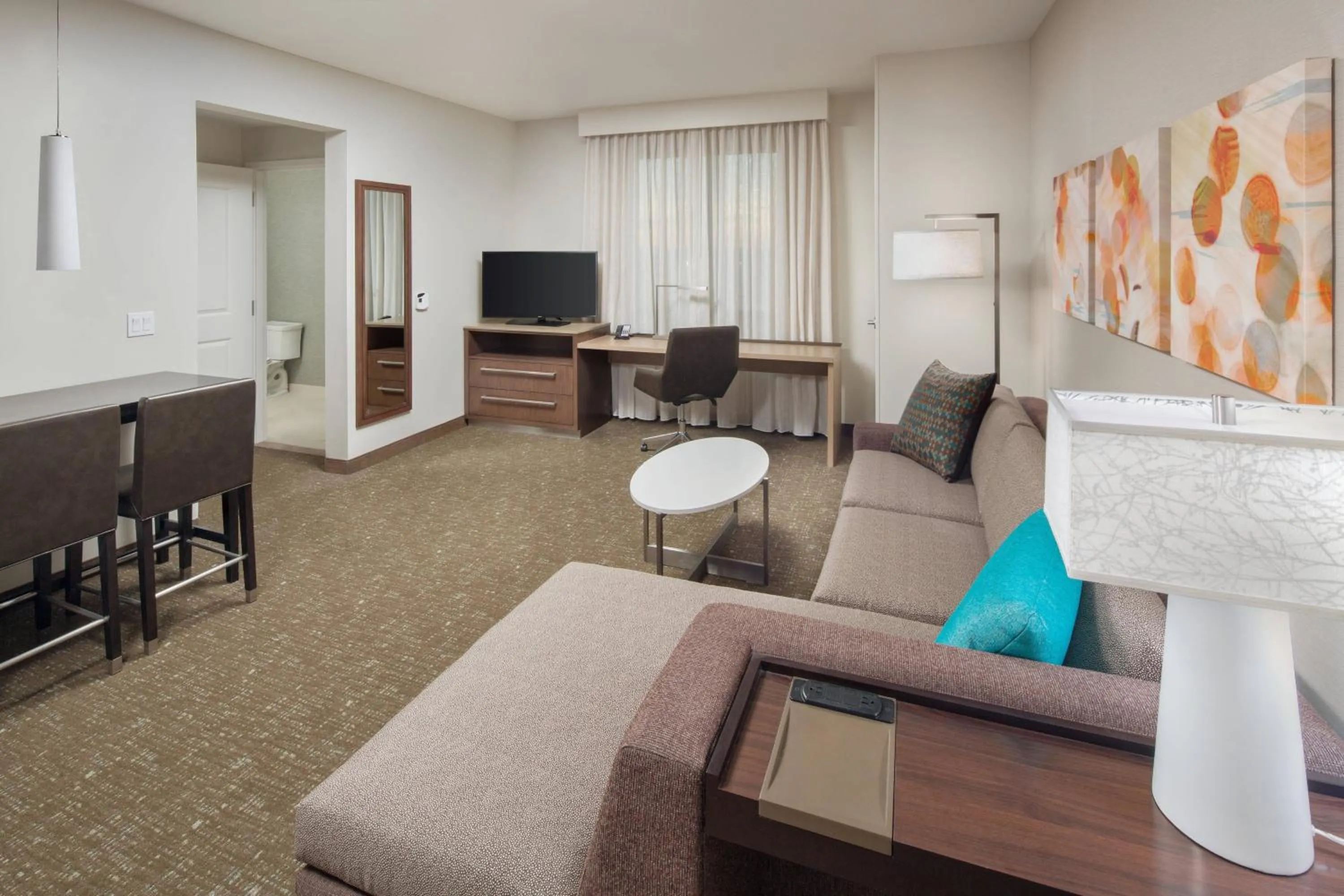 Living room in Residence Inn by Marriott Ontario Rancho Cucamonga
