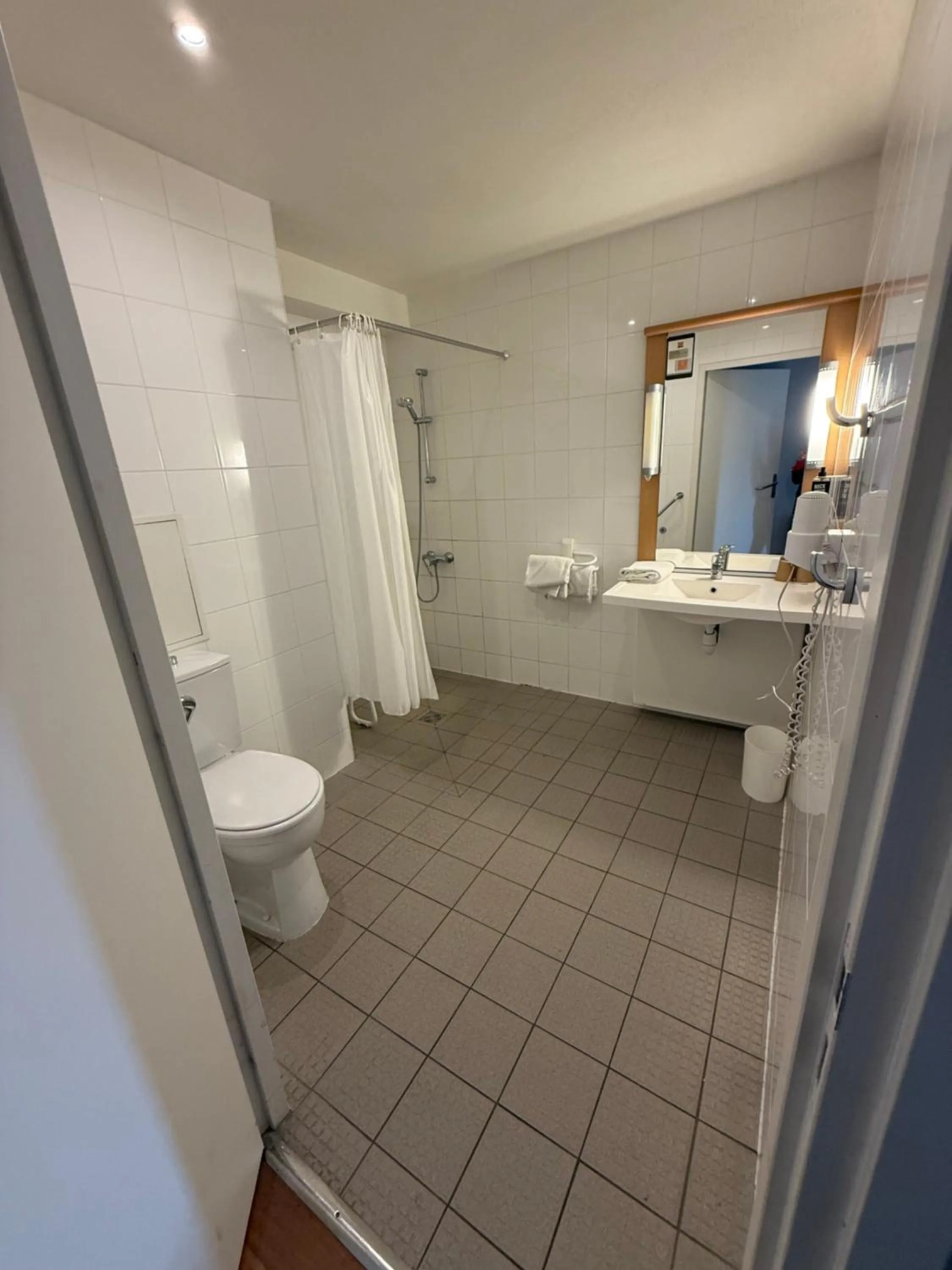 Shower in ibis Dijon Sud