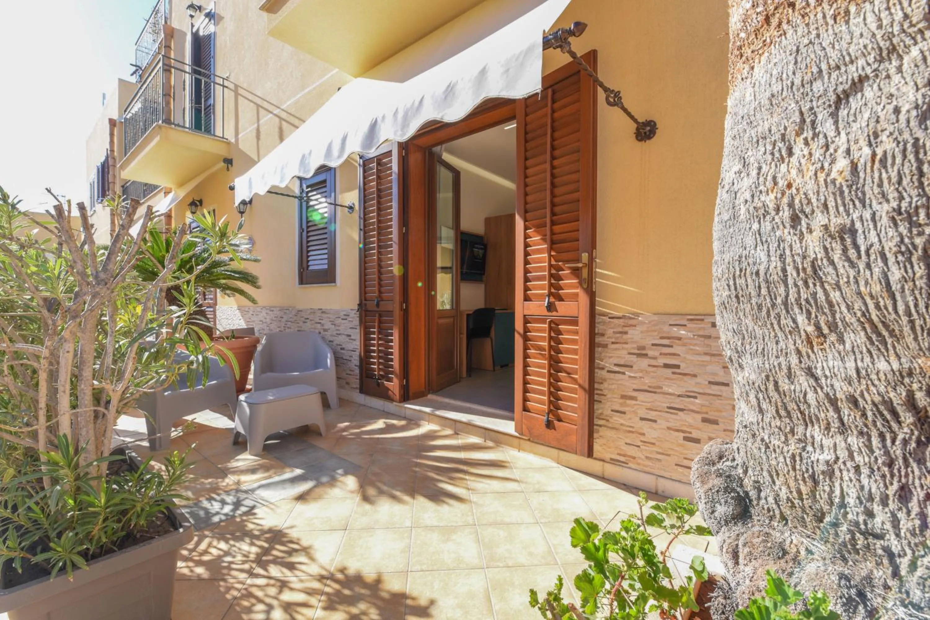 Patio in Affittacamere Aloe