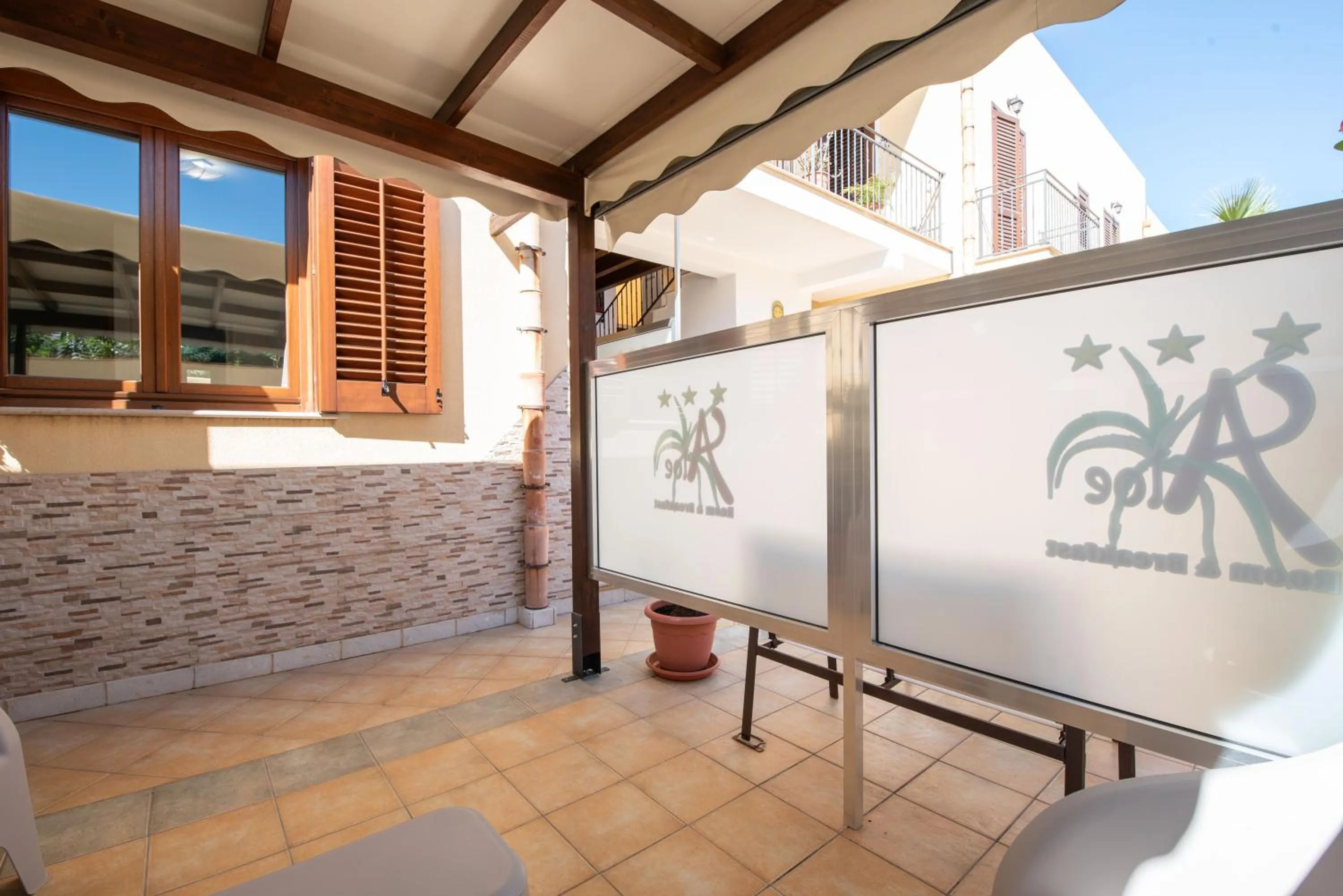 Patio in Affittacamere Aloe
