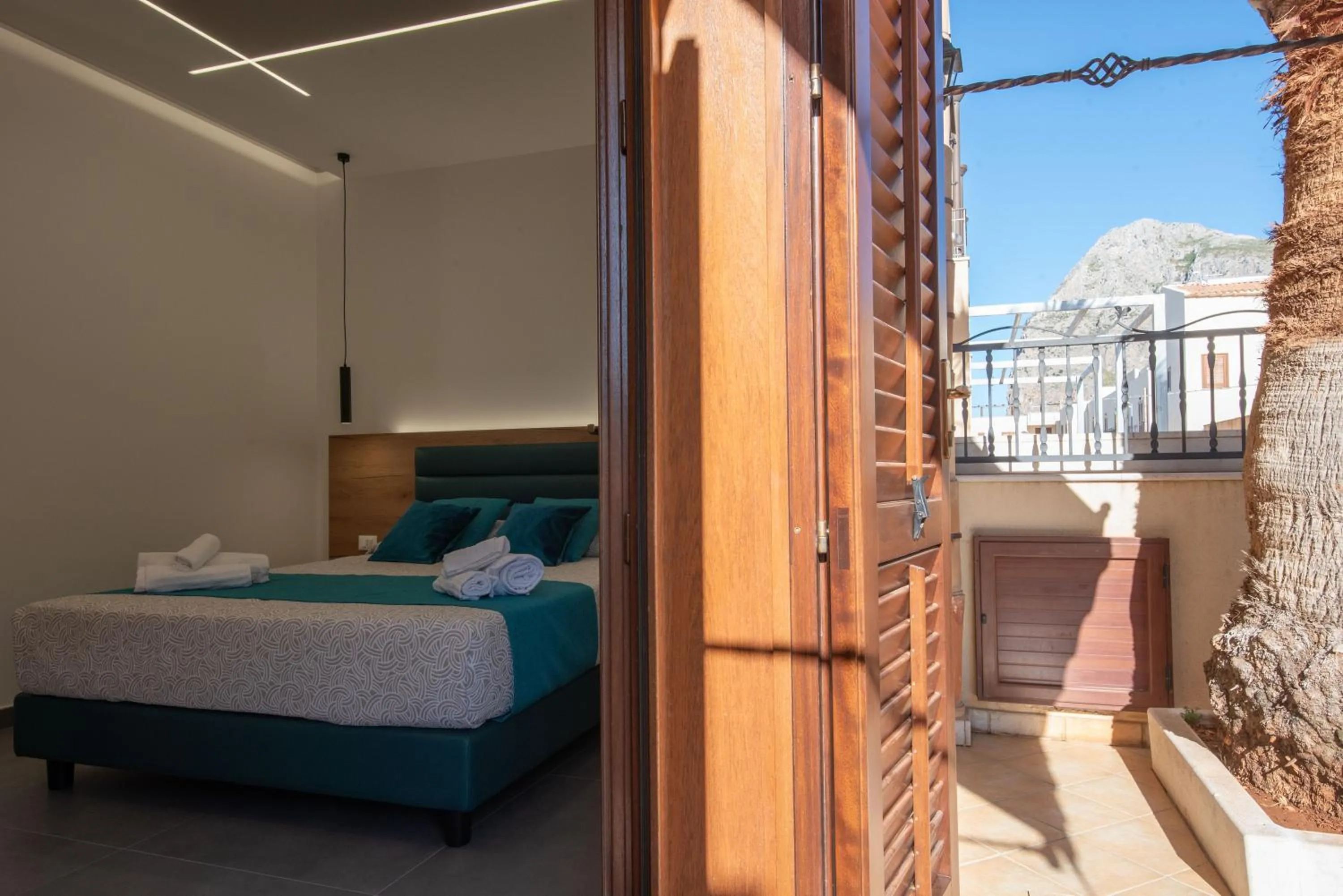 Patio, Bed in Affittacamere Aloe