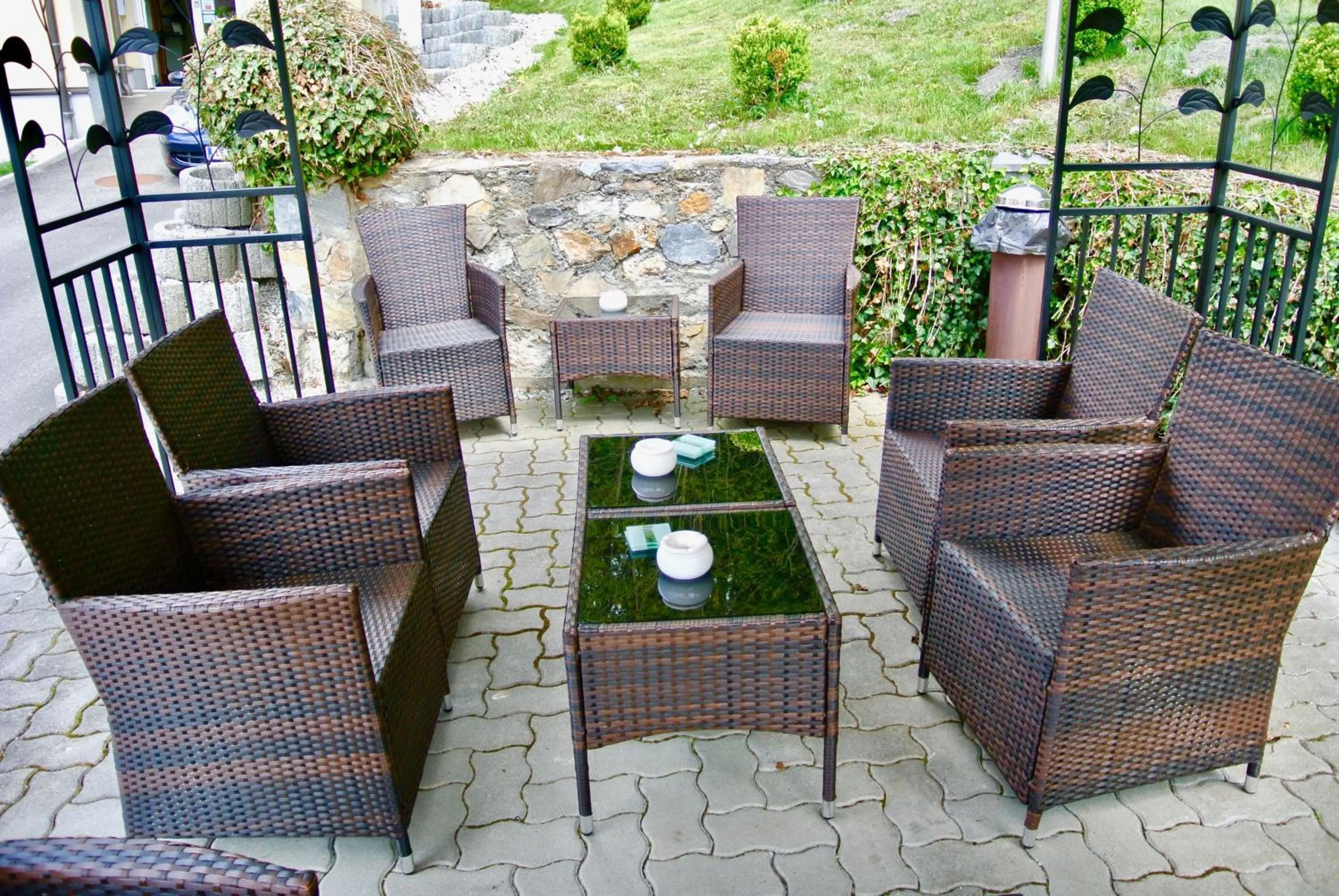 Balcony/Terrace in Gösser BACHGASSLHOF -- Bed and Breakfast -- Apartments