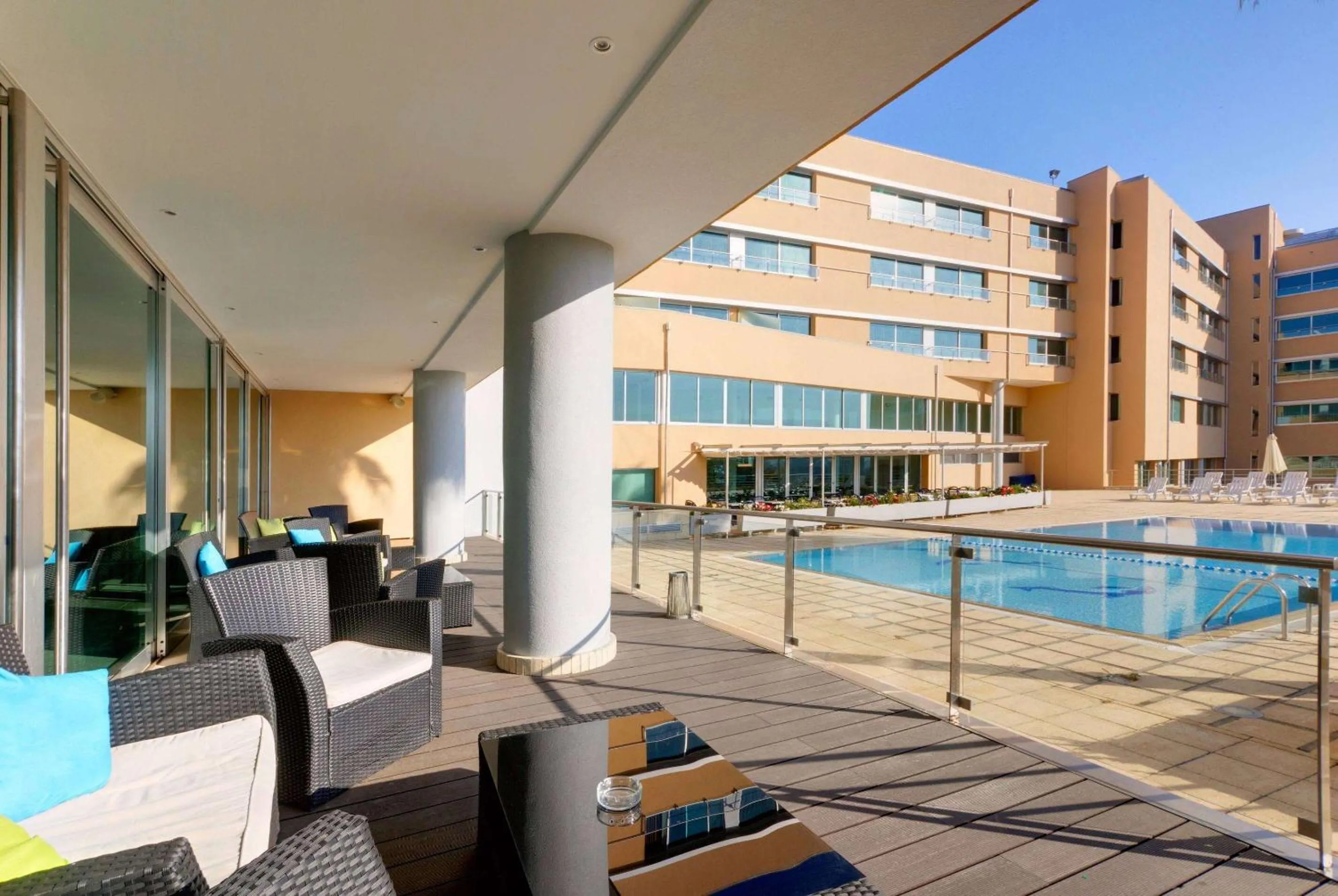 Pool view in TRYP by Wyndham Porto Expo Hotel