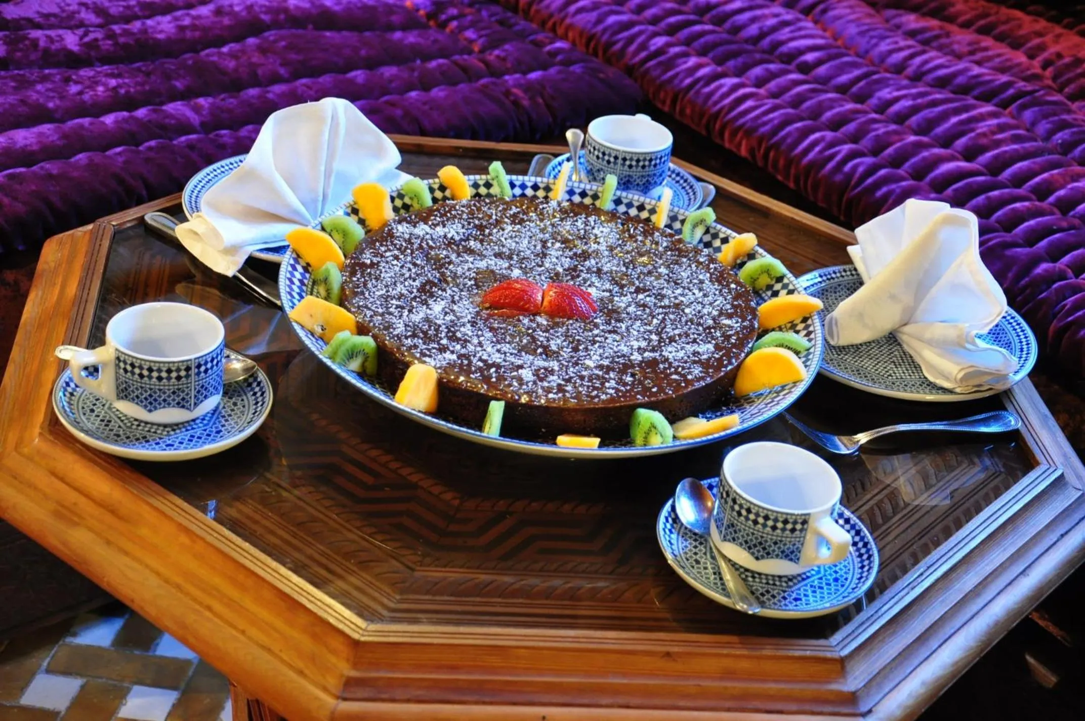 Food and drinks in Riad La Maison Verte