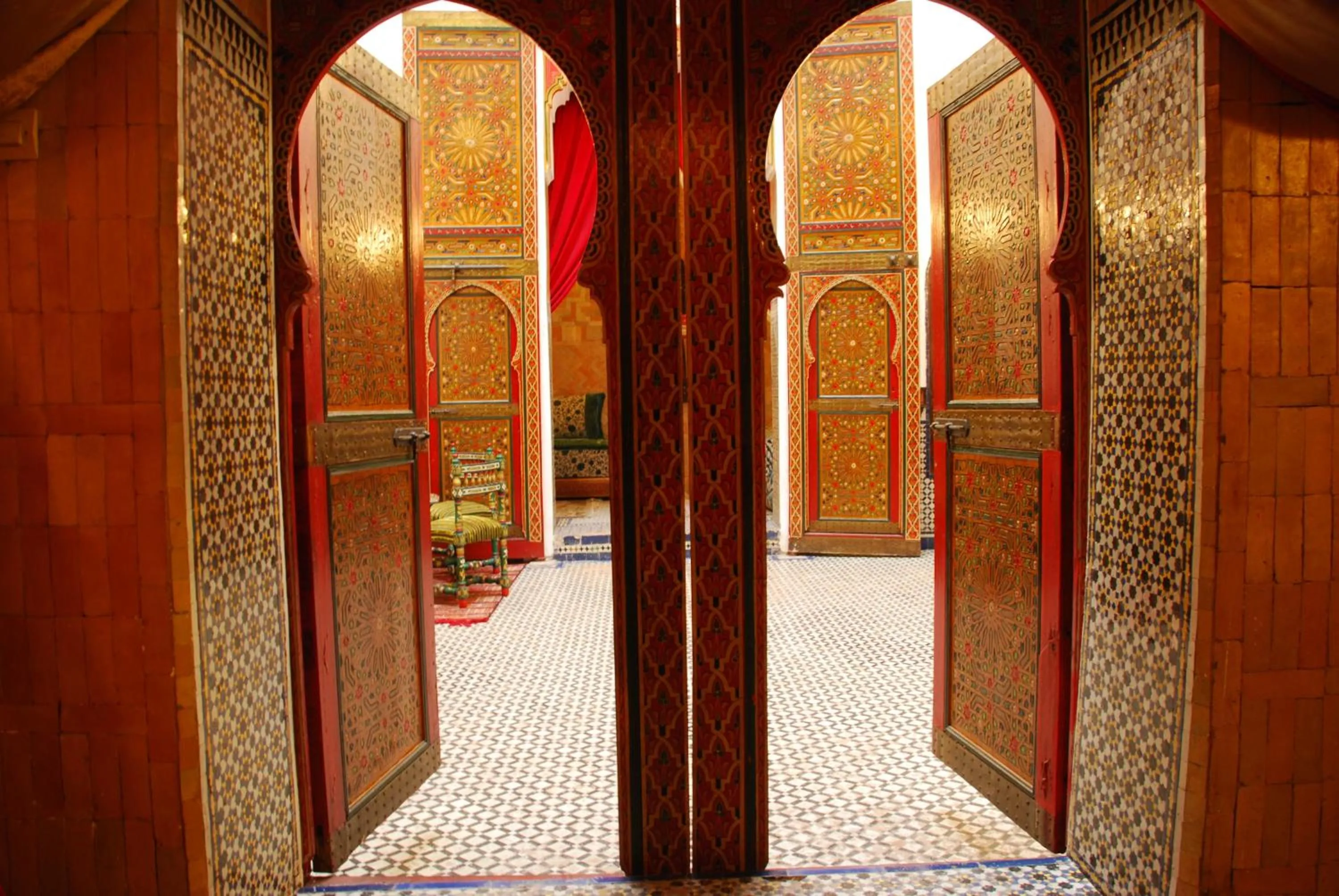 Decorative detail in Riad La Maison Verte