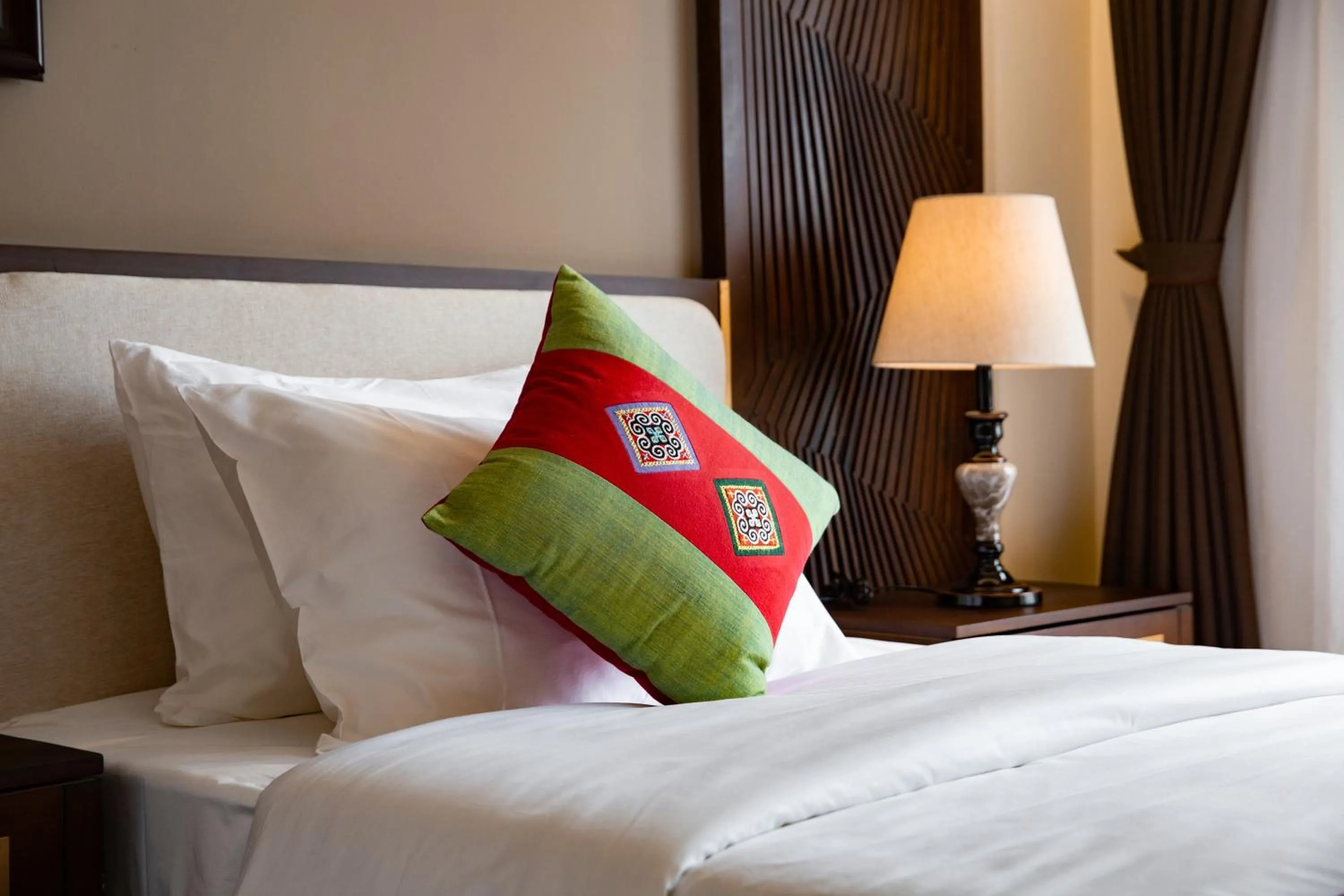 Bed in The View Sapa Hotel