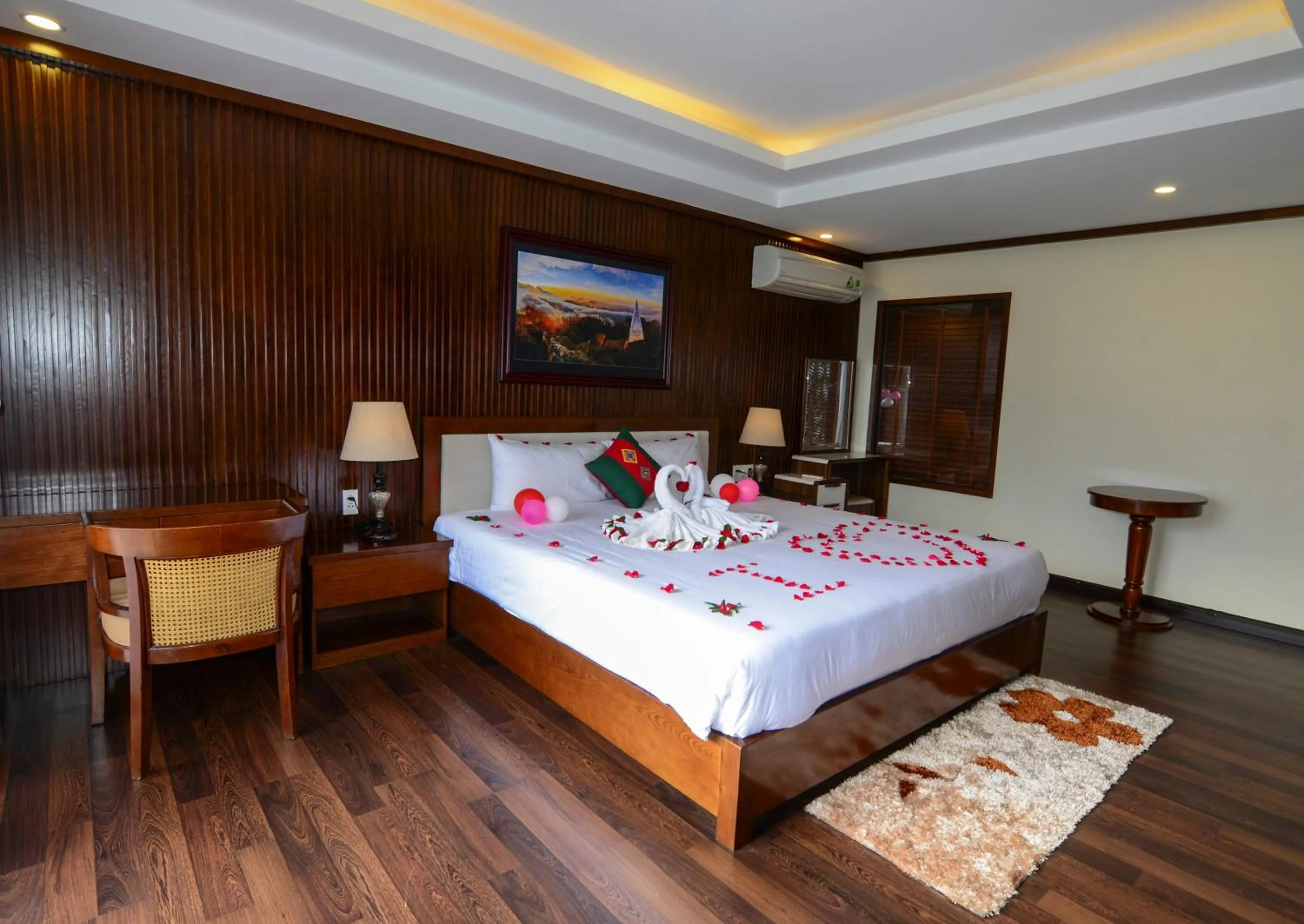 Bed in The View Sapa Hotel