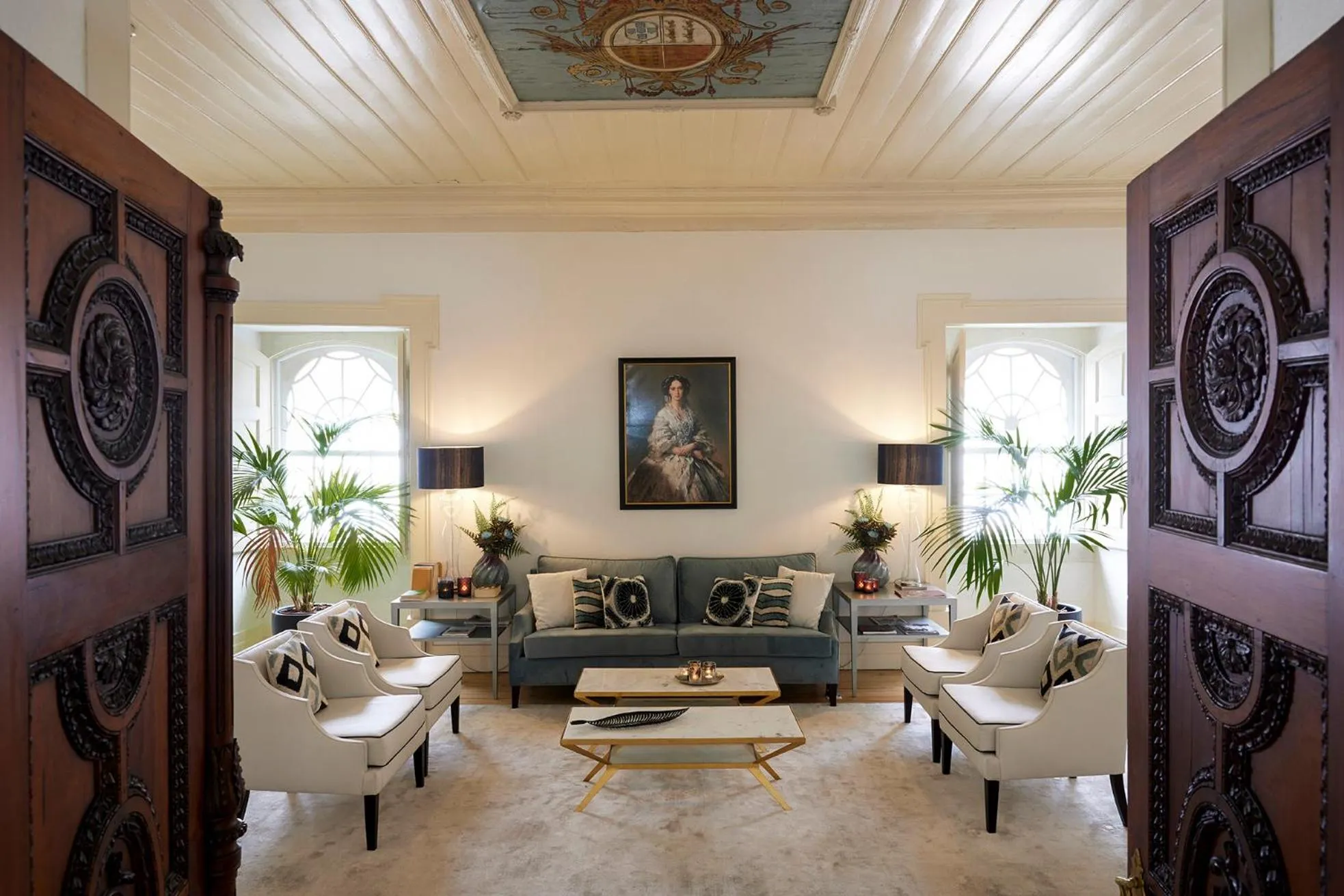 Living room in Palacio da Lousa Boutique Hotel
