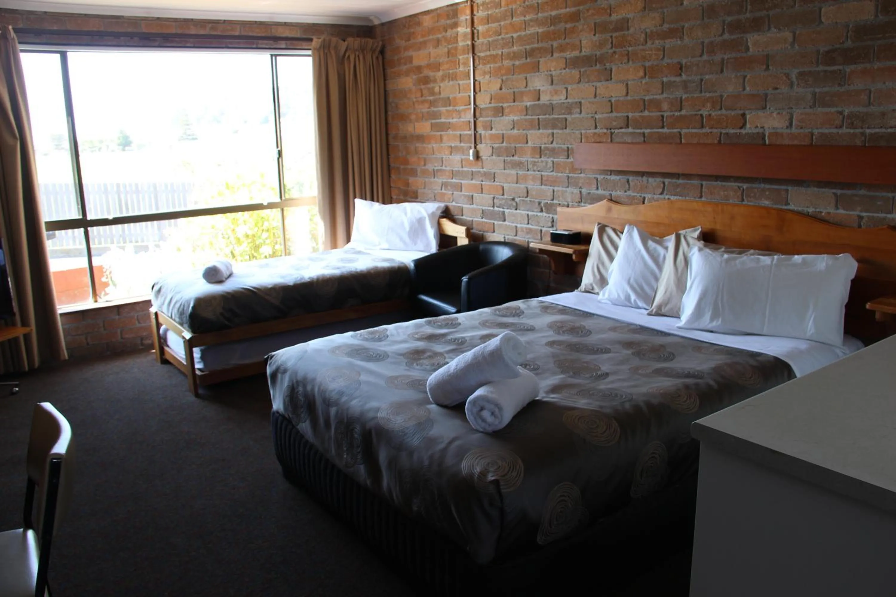 Bed in Burnie Ocean View Motel and Caravan Park