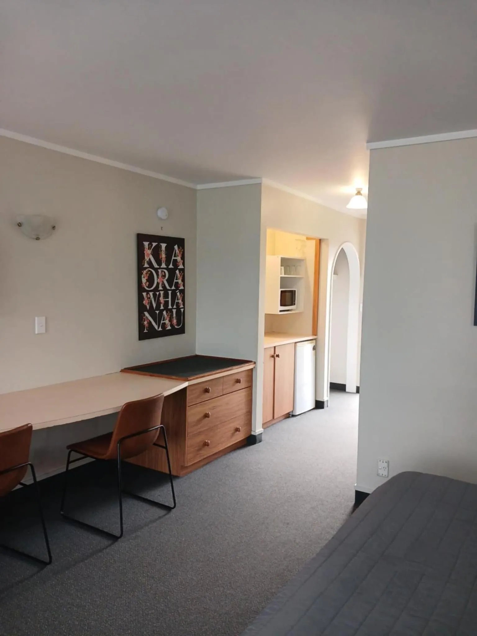 Seating area in Ambassador Motel