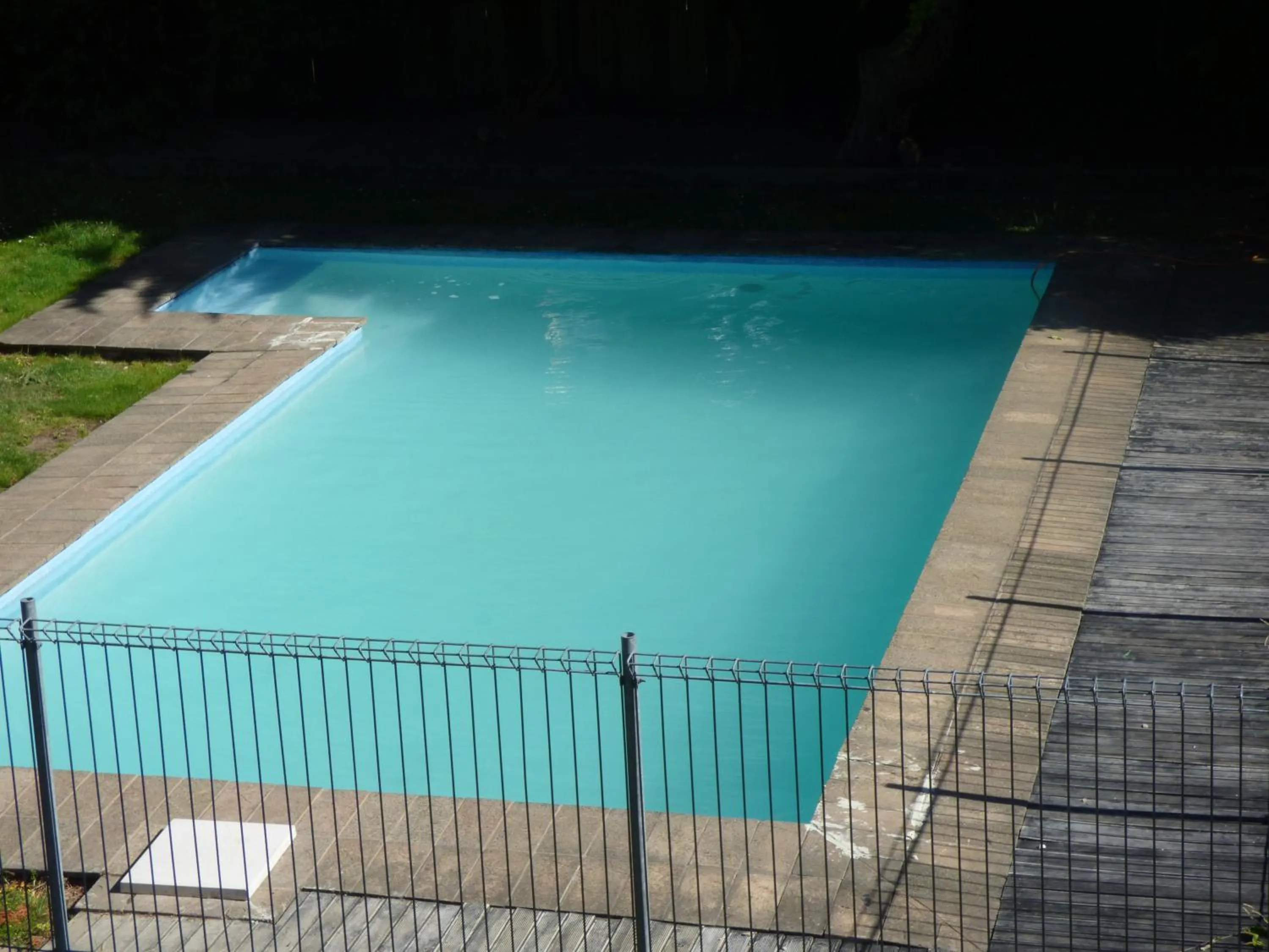 Pool view in Ambassador Motel