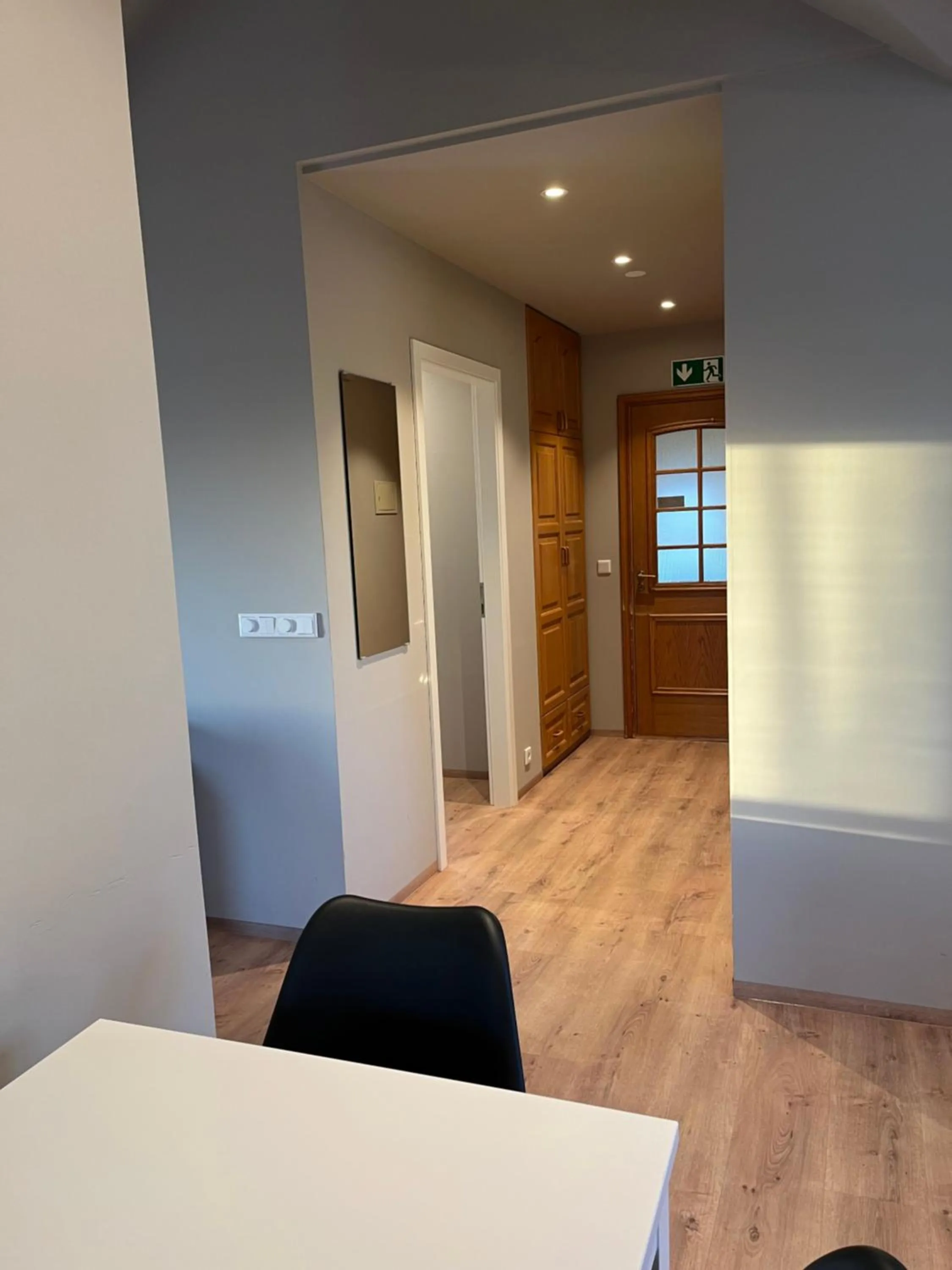 Facade/entrance, Bed in Hvammur Apartments by the Harbour