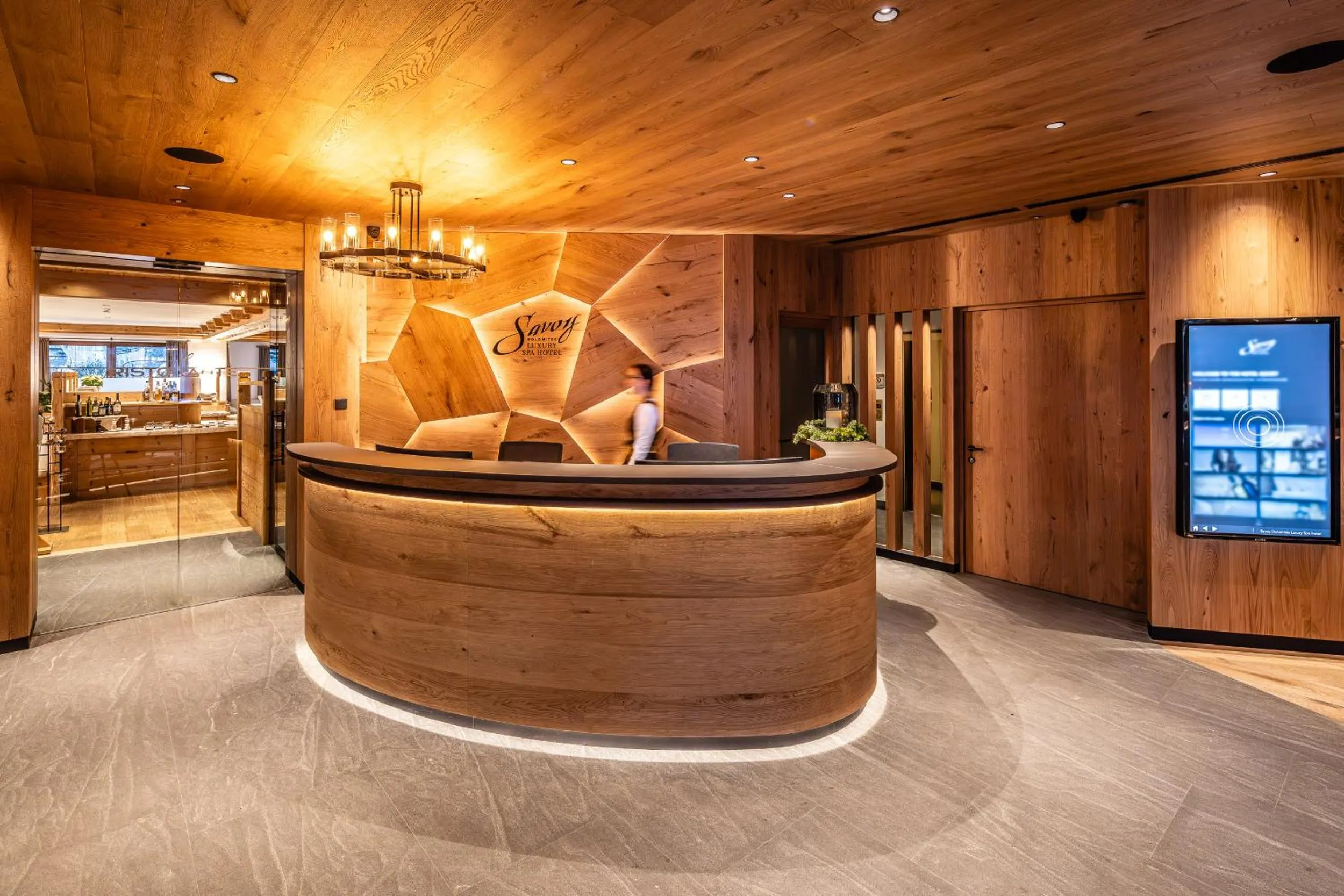 Lobby or reception in Savoy Dolomites Luxury & Spa Hotel