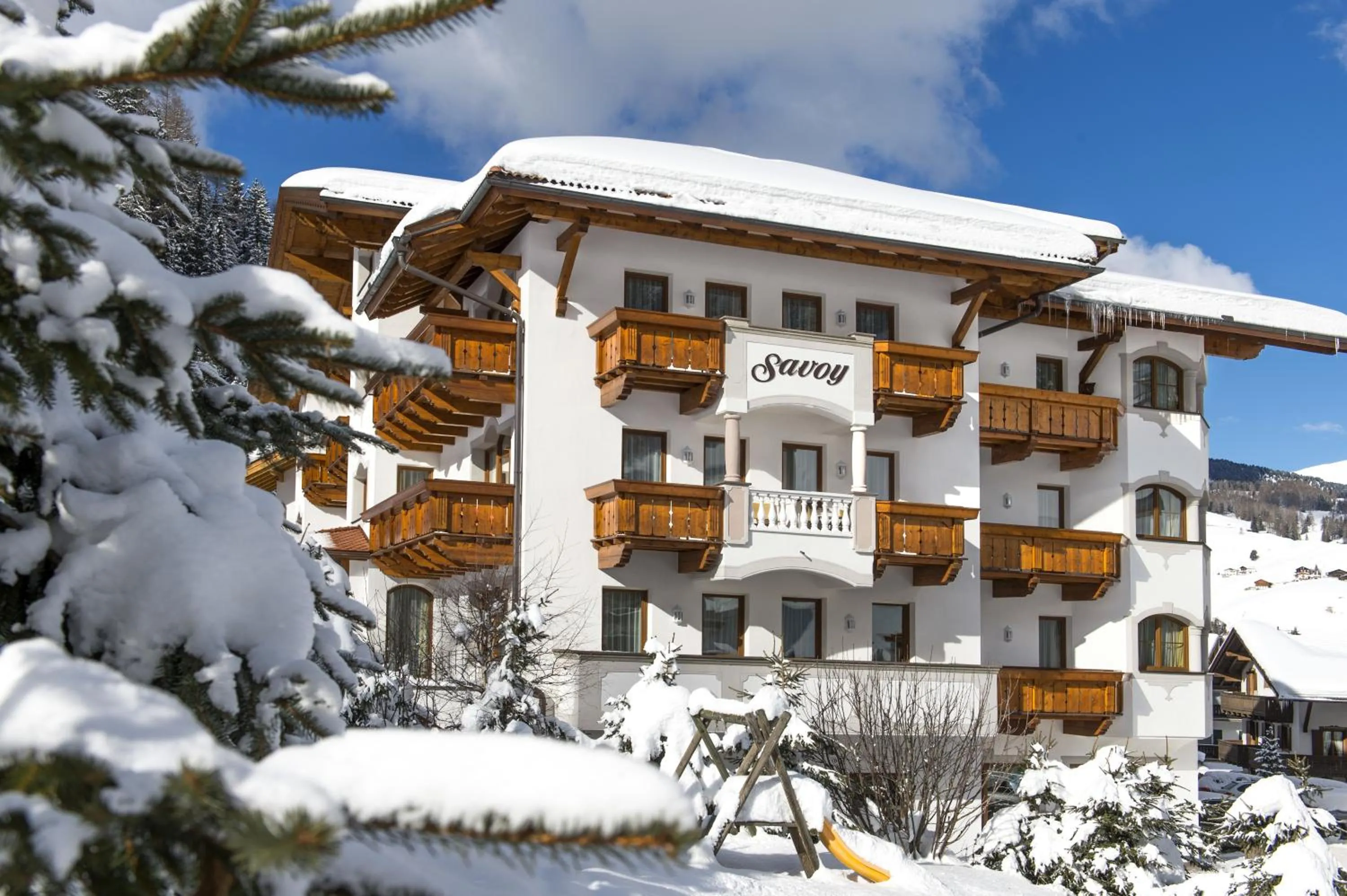 Facade/entrance in Savoy Dolomites Luxury & Spa Hotel
