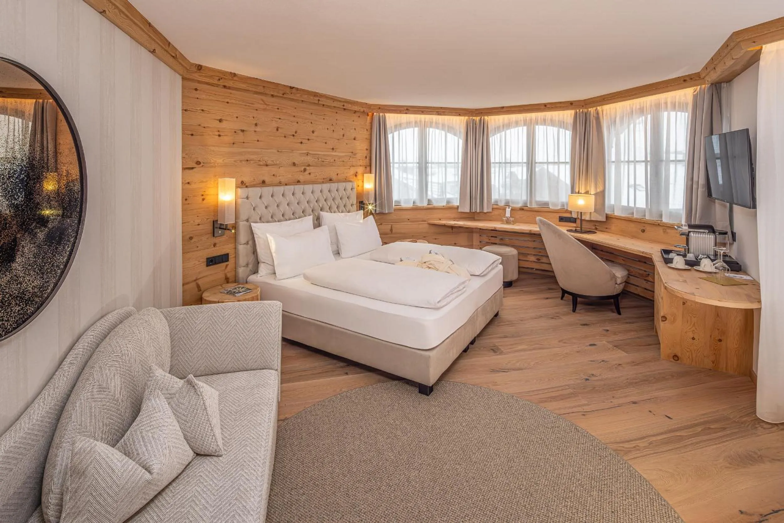 Bedroom, Bed in Savoy Dolomites Luxury & Spa Hotel