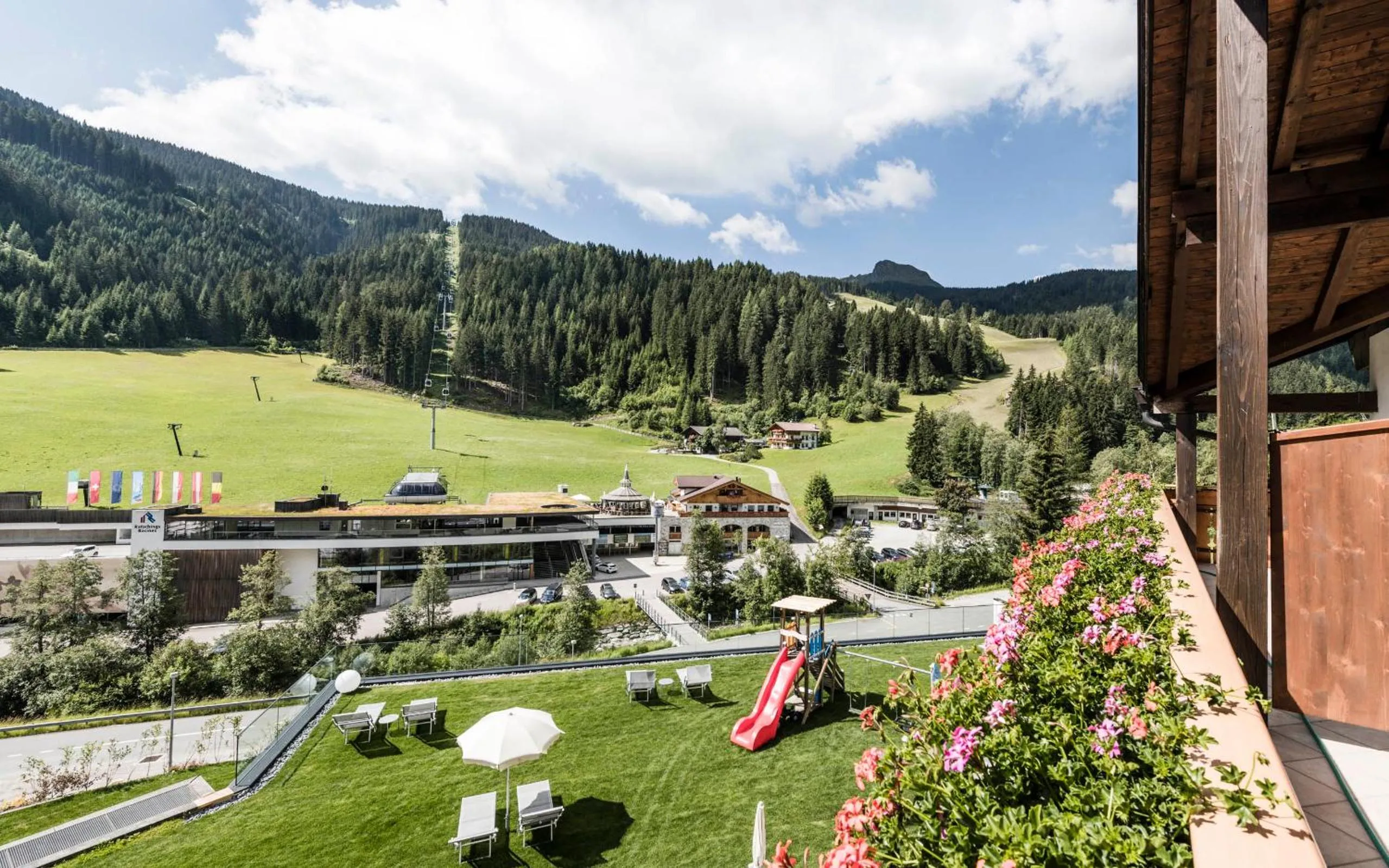 Garden view in Hotel Seeber