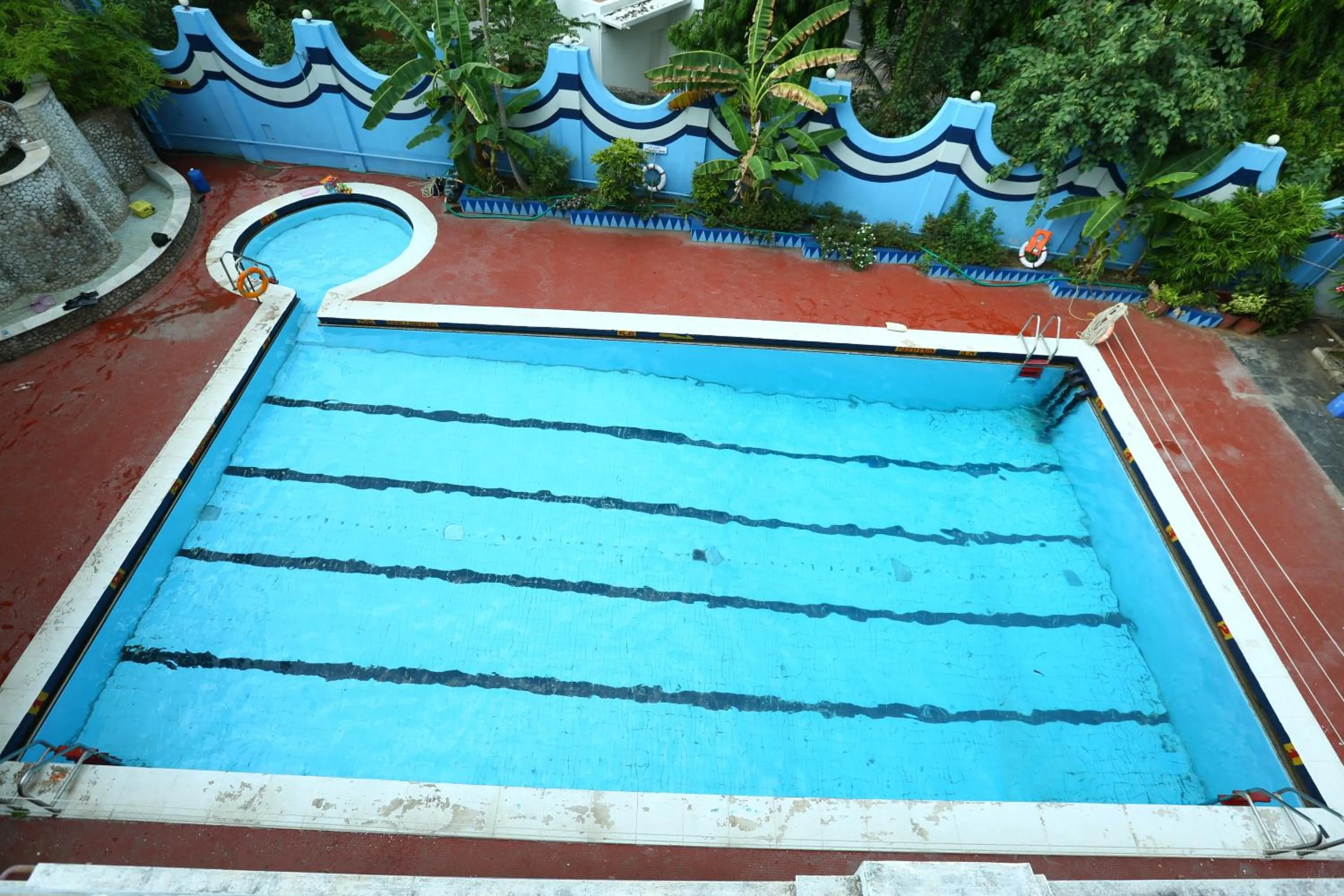 Pool view in Breeze Residency