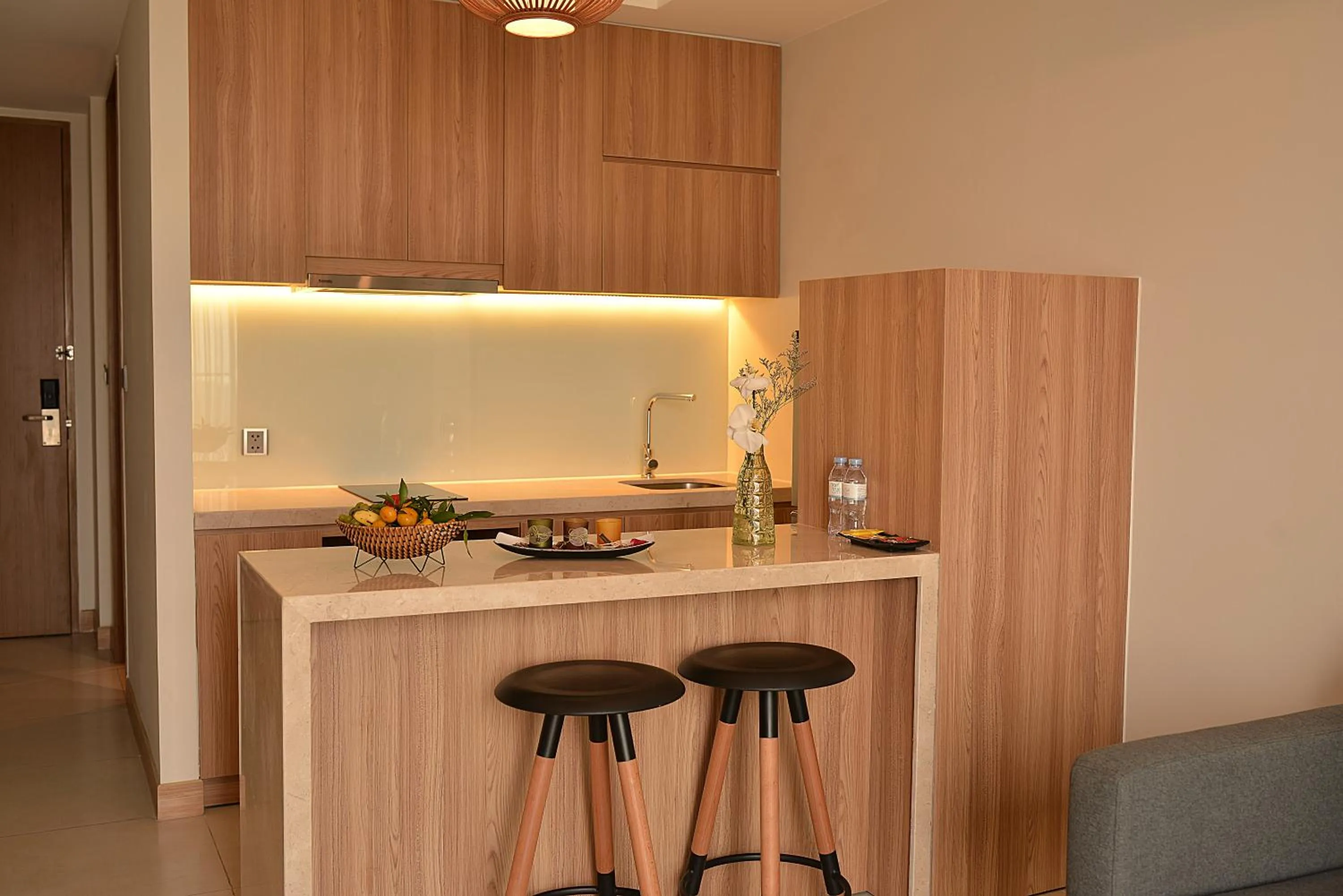 Kitchen or kitchenette in Moon Hotel and Apartment Da Nang