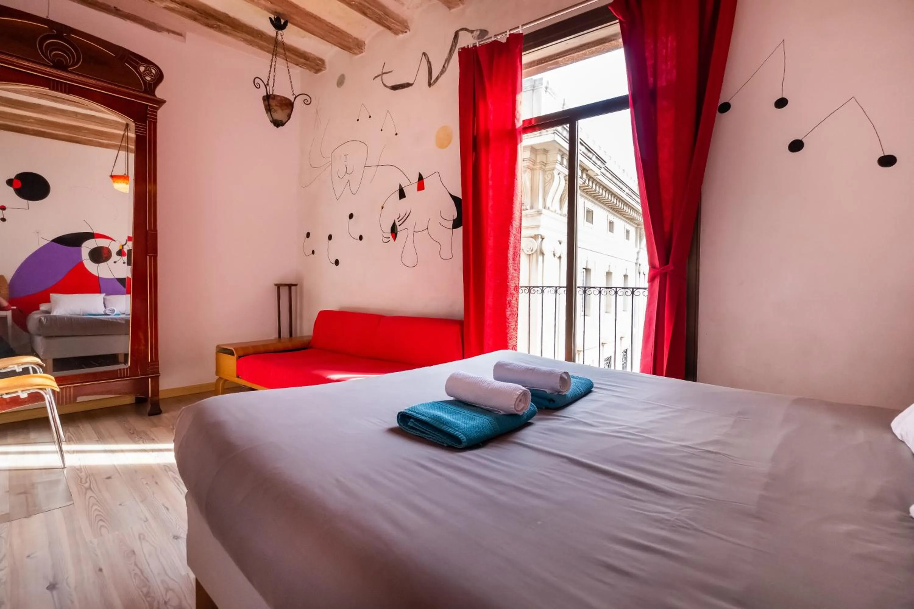 Bed in Apartamentos El Pintor