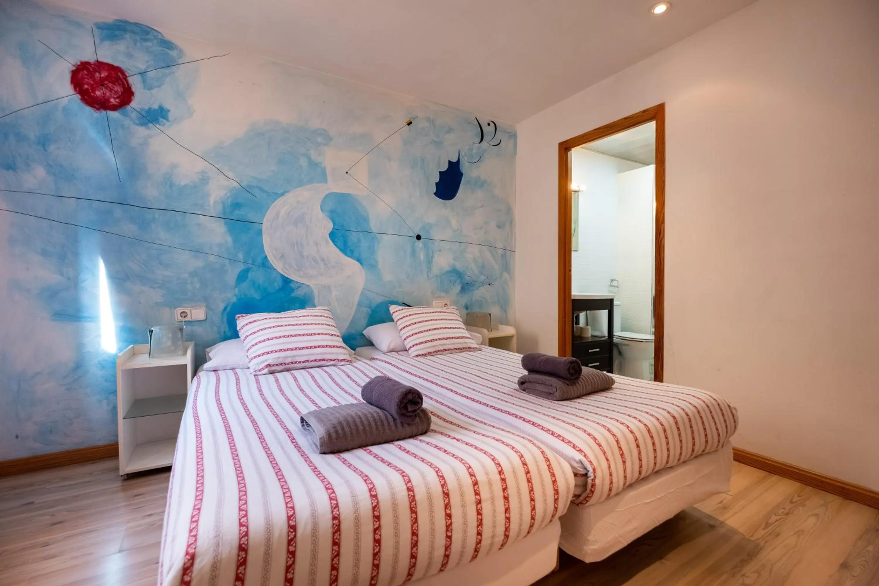 Bed in Apartamentos El Pintor