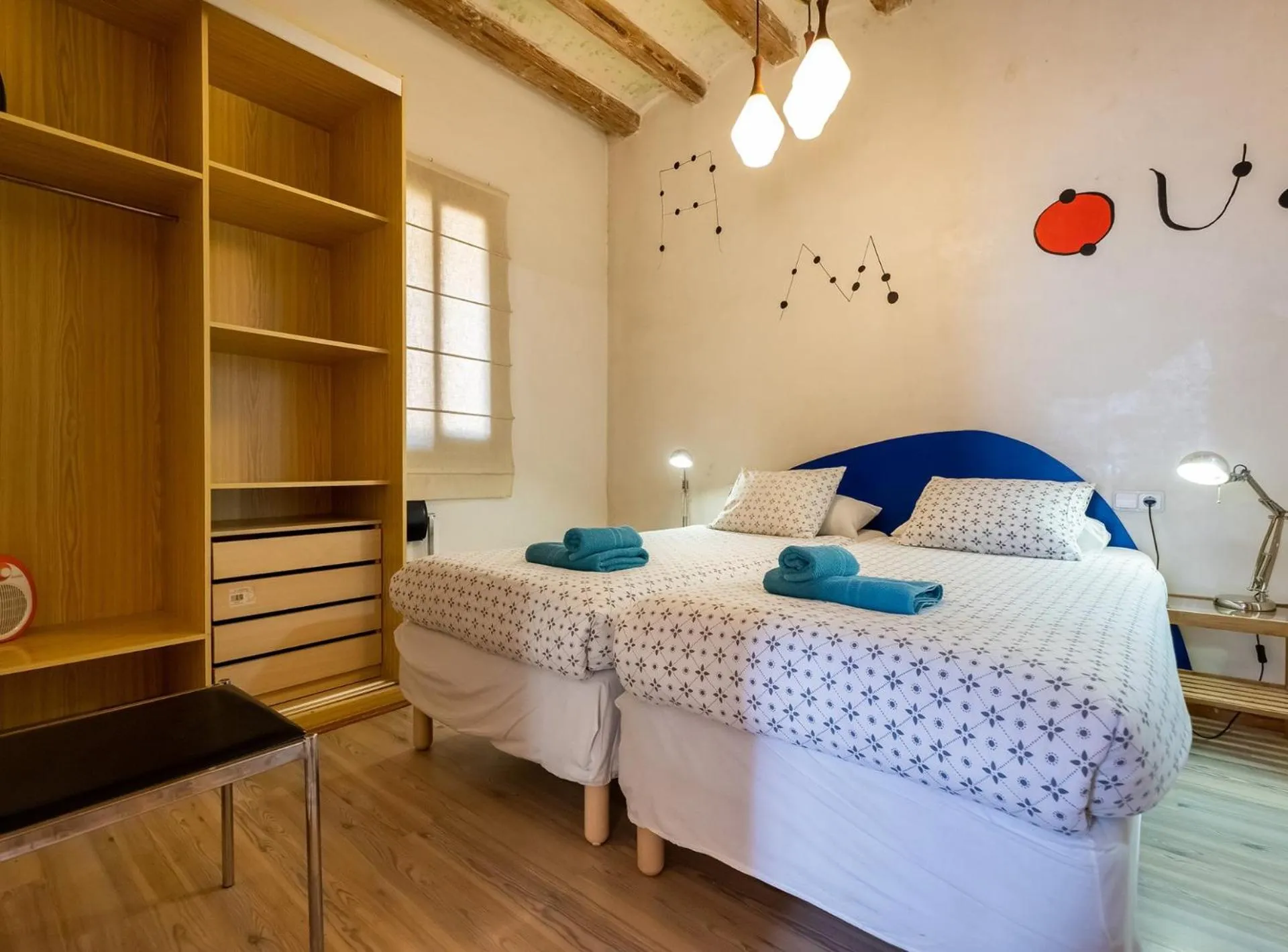 Bed in Apartamentos El Pintor