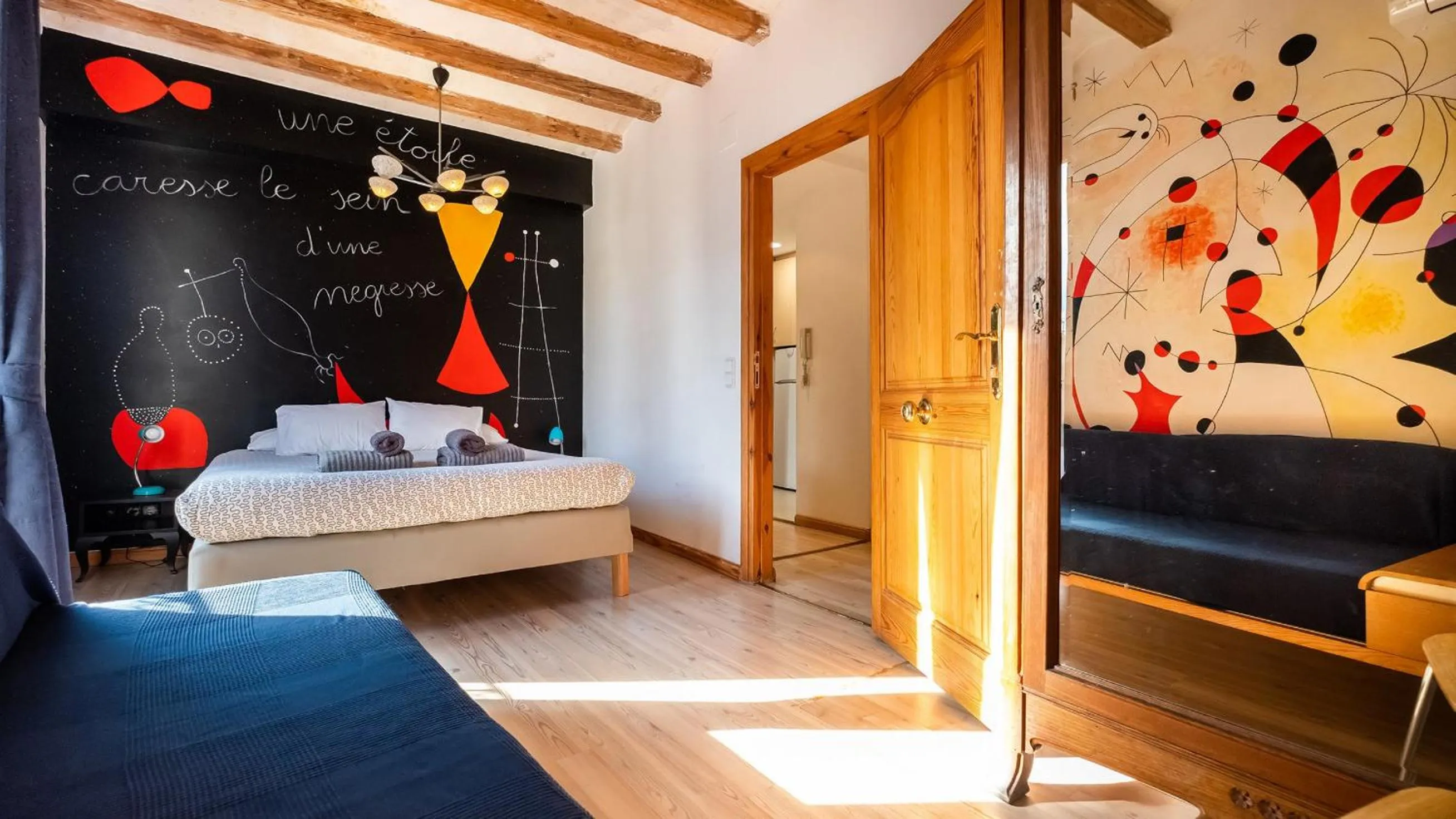 Bed in Apartamentos El Pintor