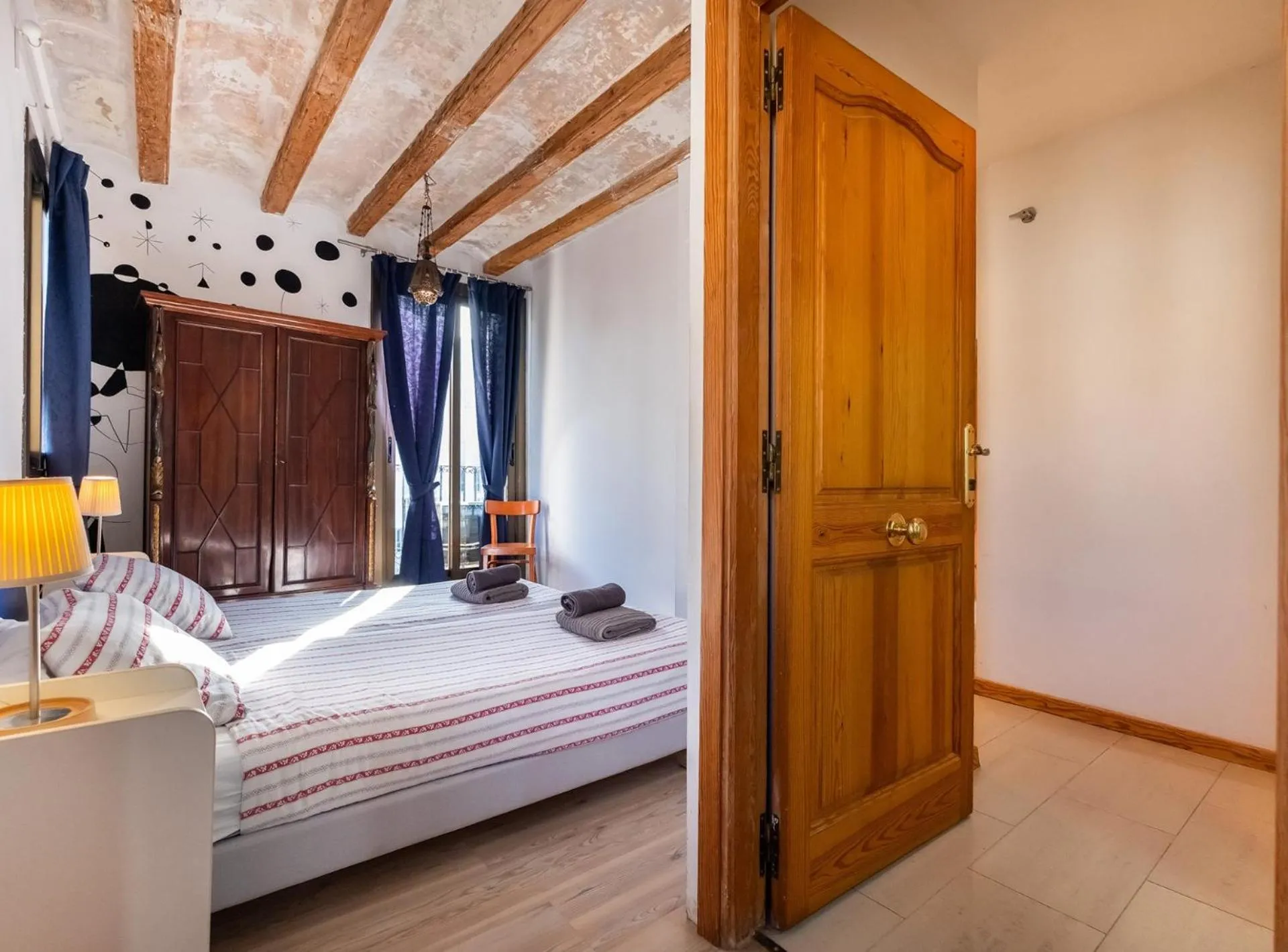 Bed in Apartamentos El Pintor