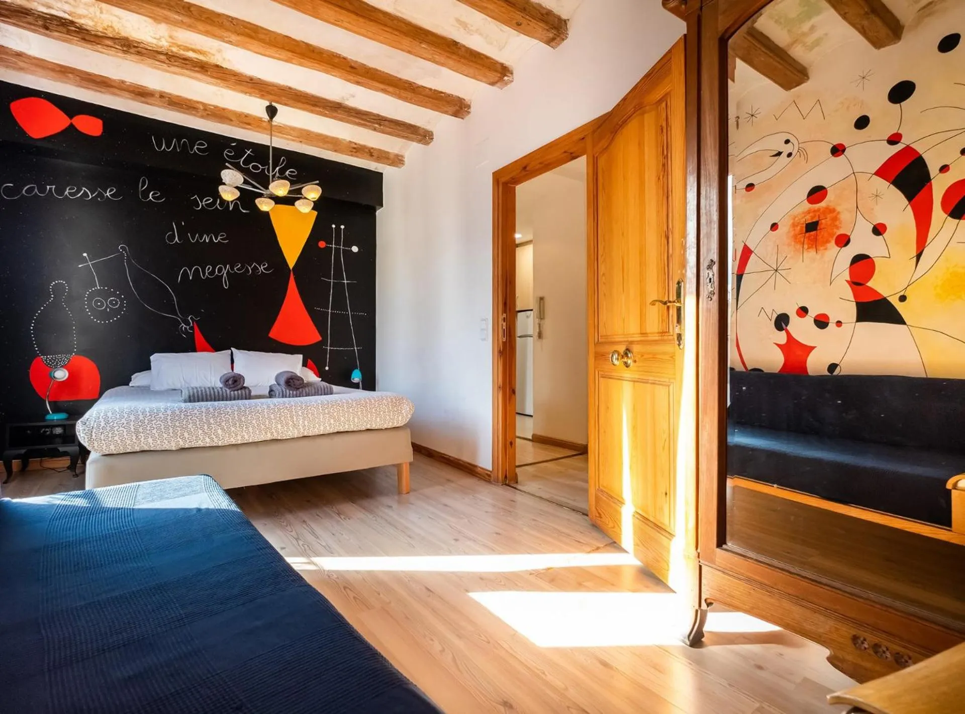 Bed in Apartamentos El Pintor