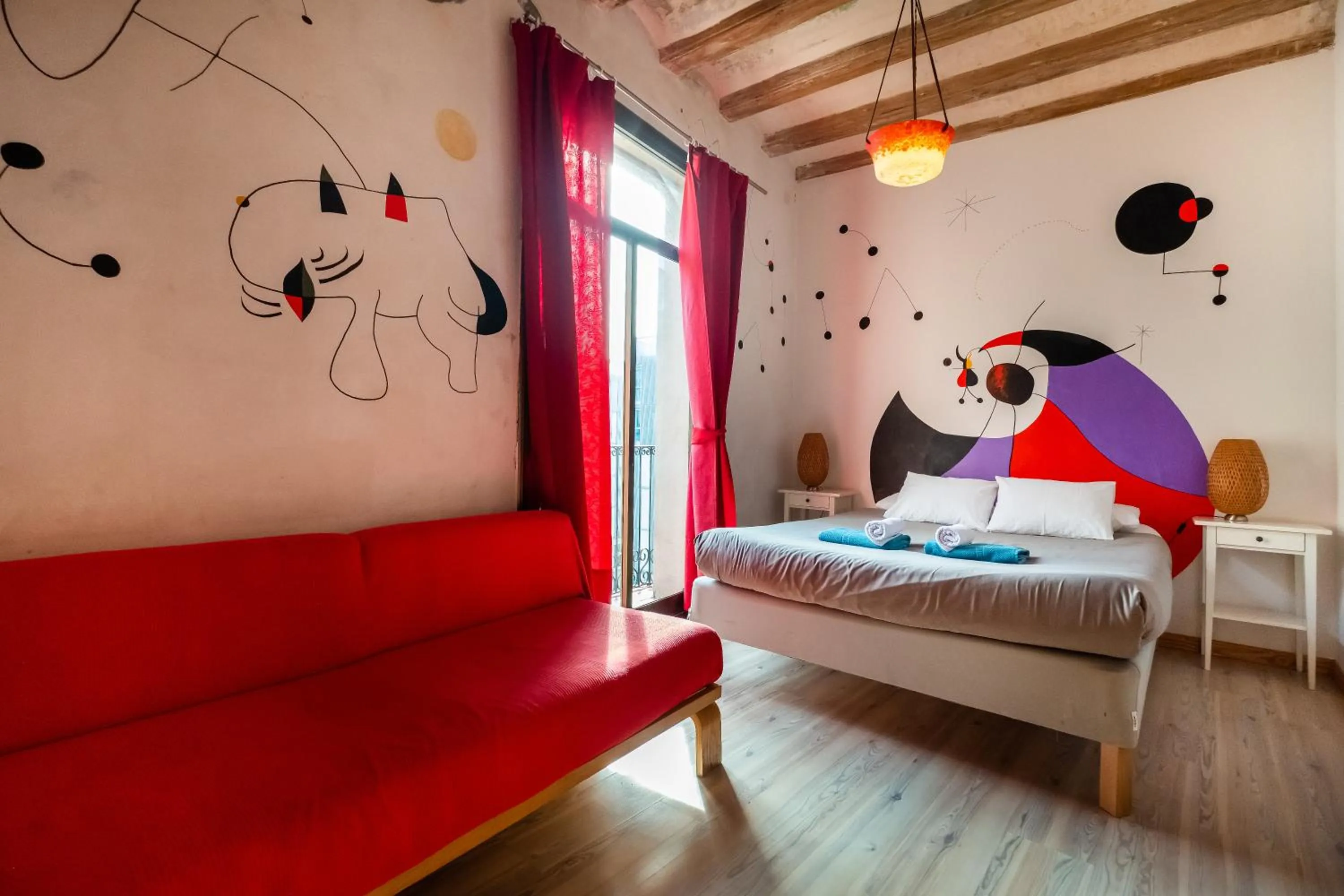 Bed in Apartamentos El Pintor