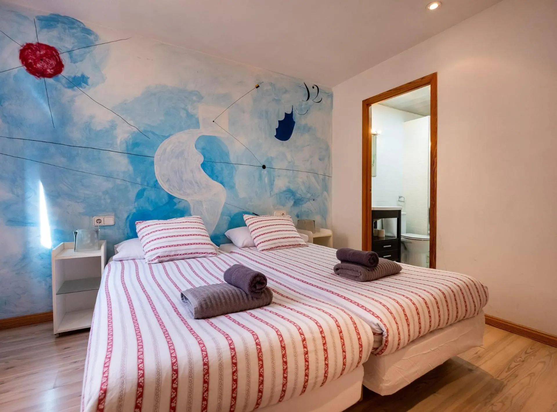 Bed in Apartamentos El Pintor