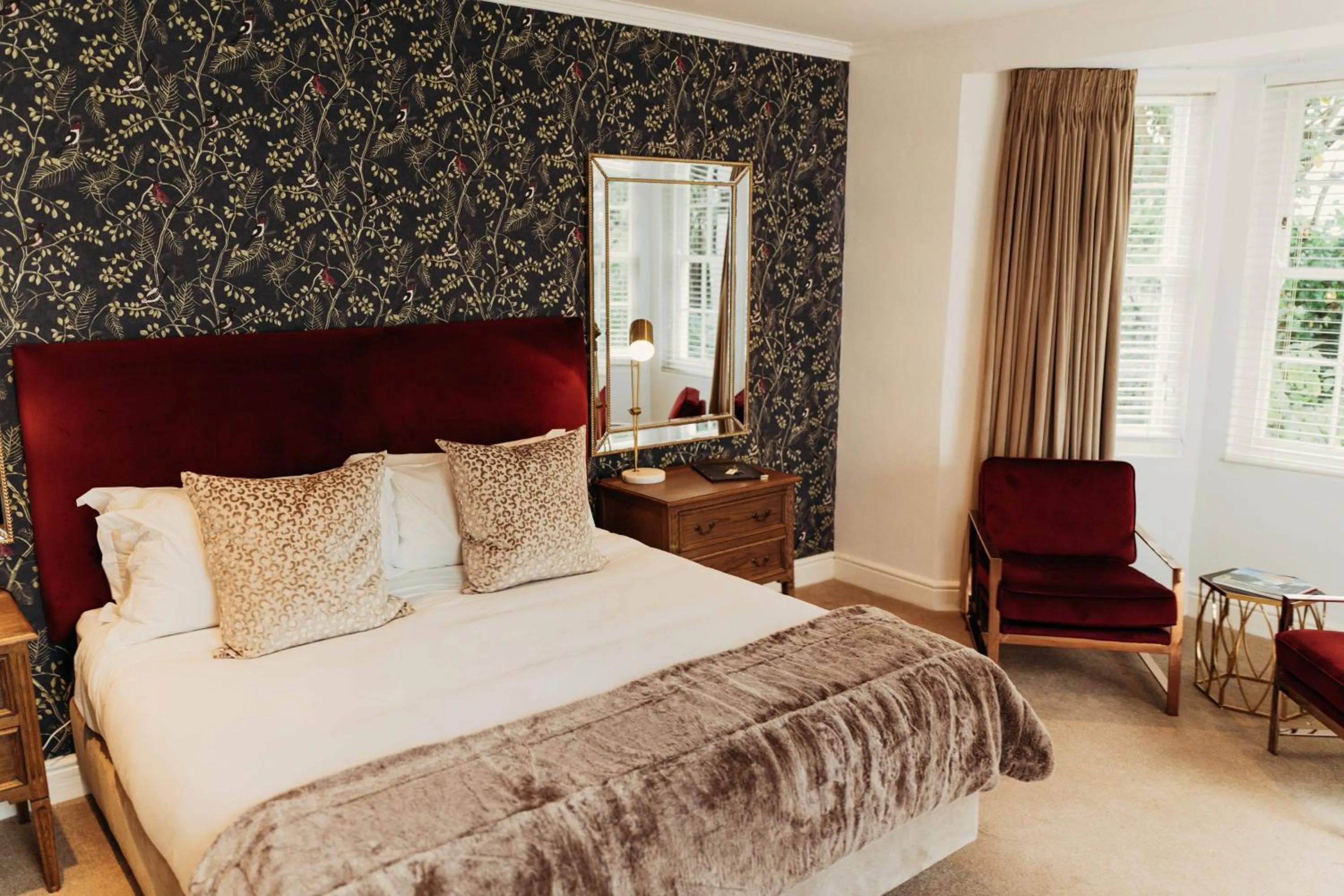 Bed in Les Chambres Guest House