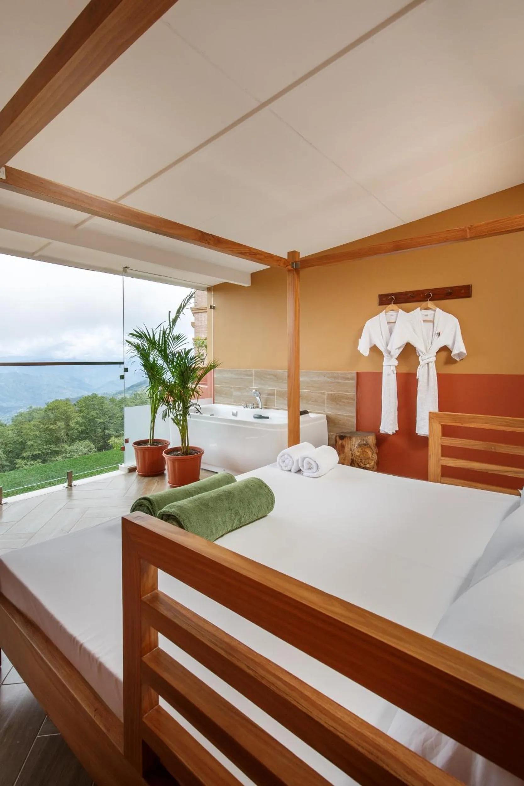 Natural landscape, Bed in Club Himalaya, by ACE Hotels