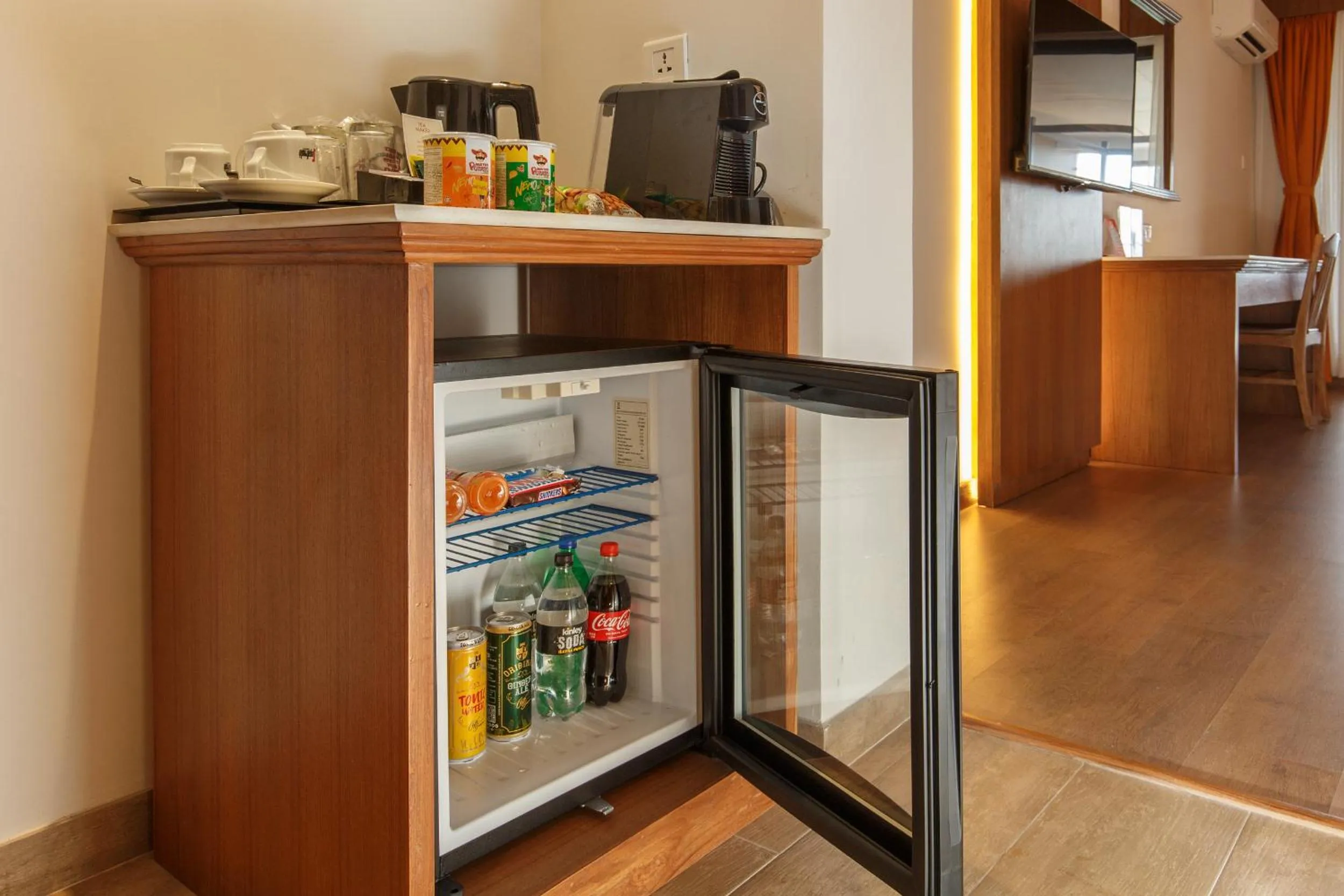 Coffee/tea facilities in Club Himalaya, by ACE Hotels