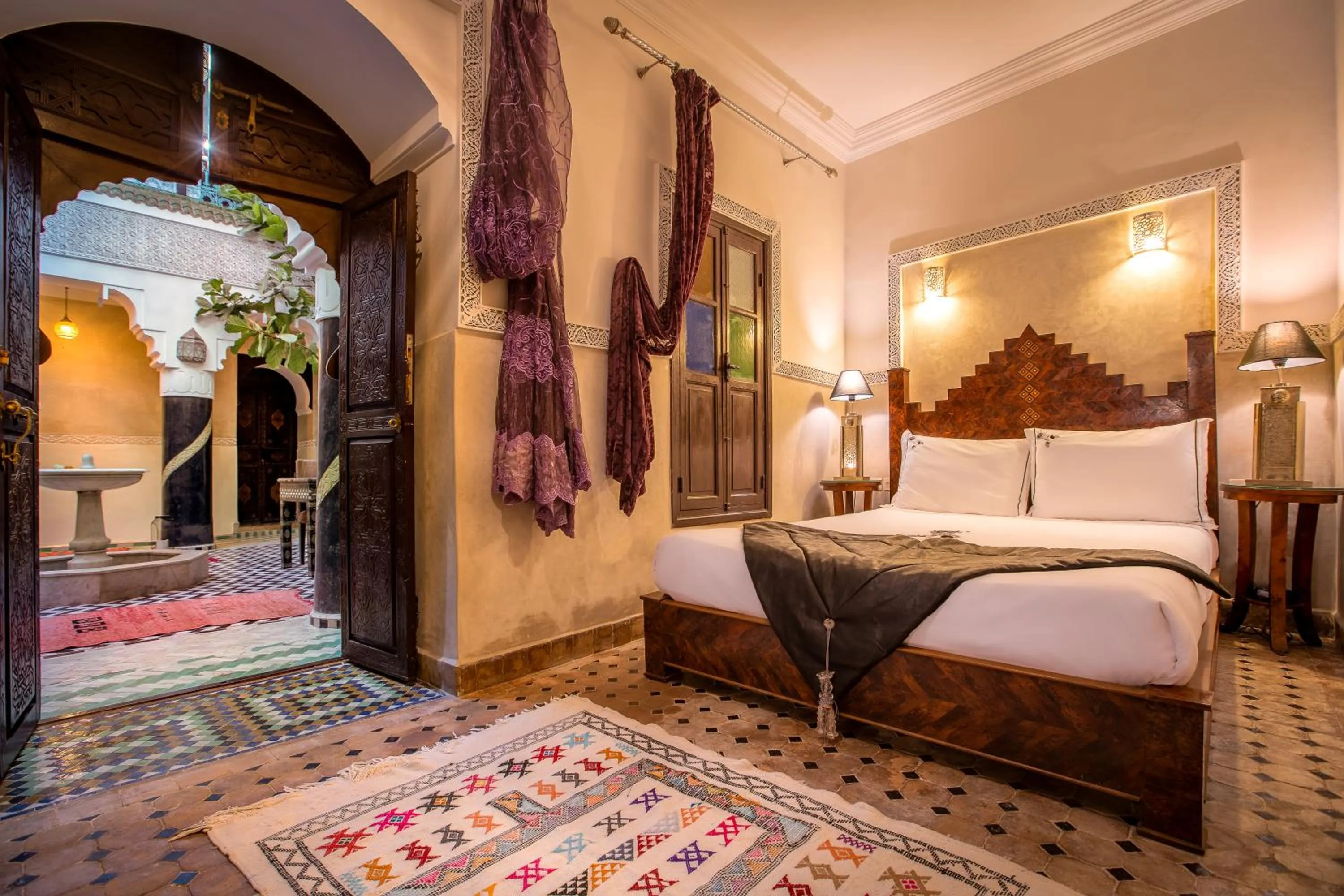 Photo of the whole room, Bed in Riad Ben Tachfine
