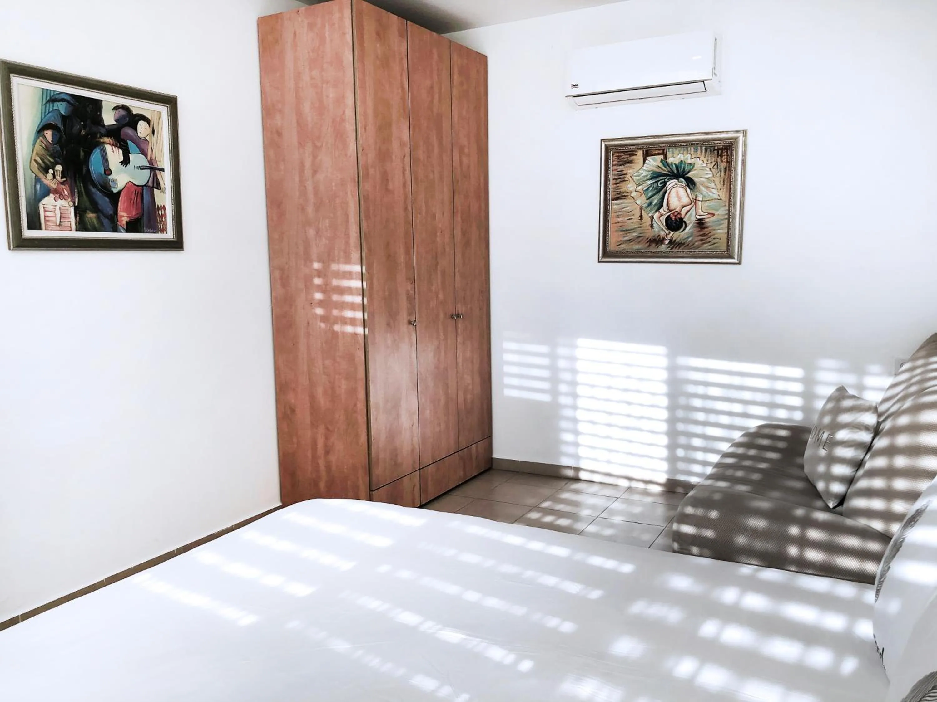 Decorative detail, Bed in Stylish Tel Aviv