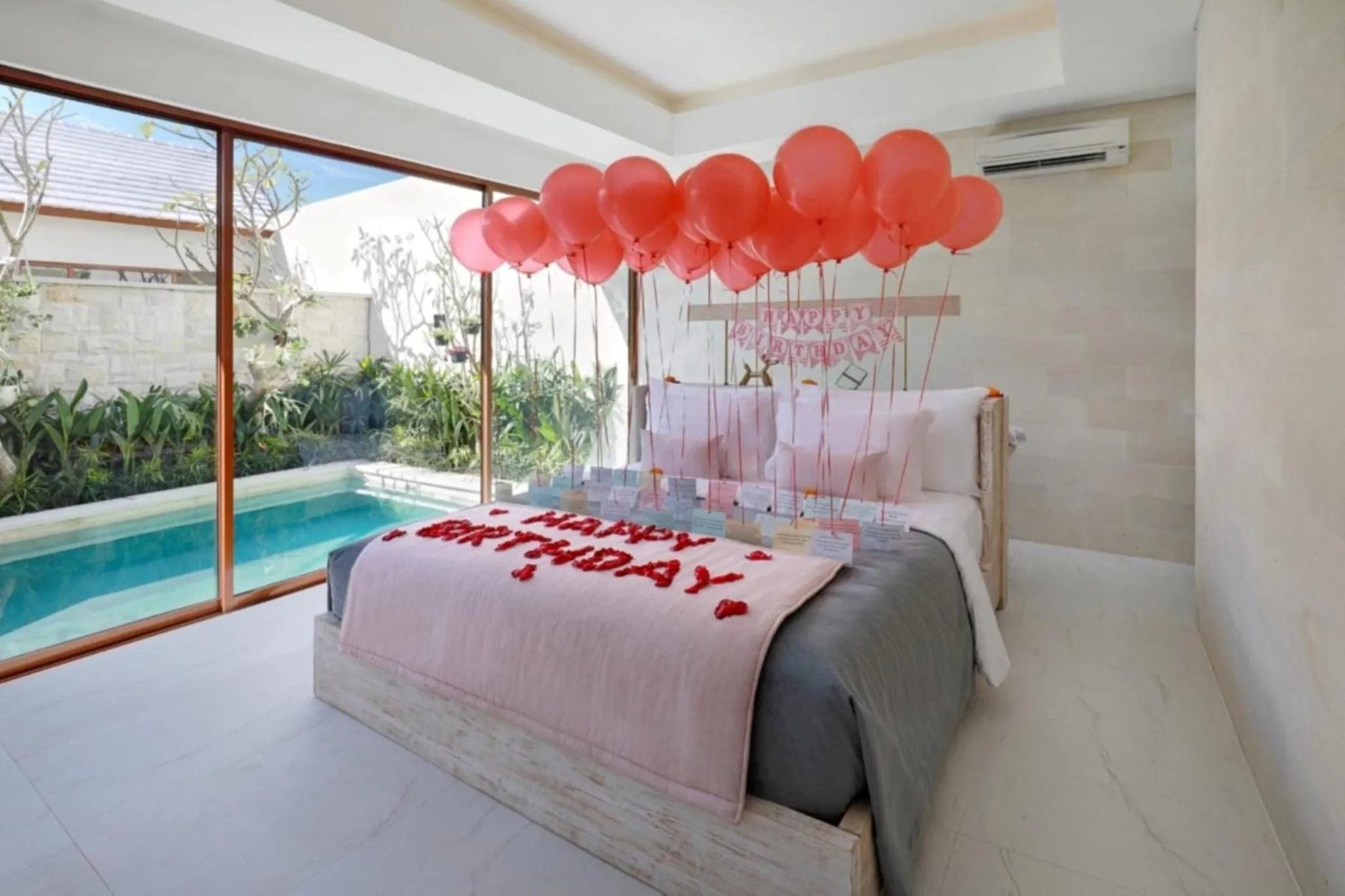 Decorative detail, Bed in La Vie Villa Seminyak by Ini Vie Hospitality