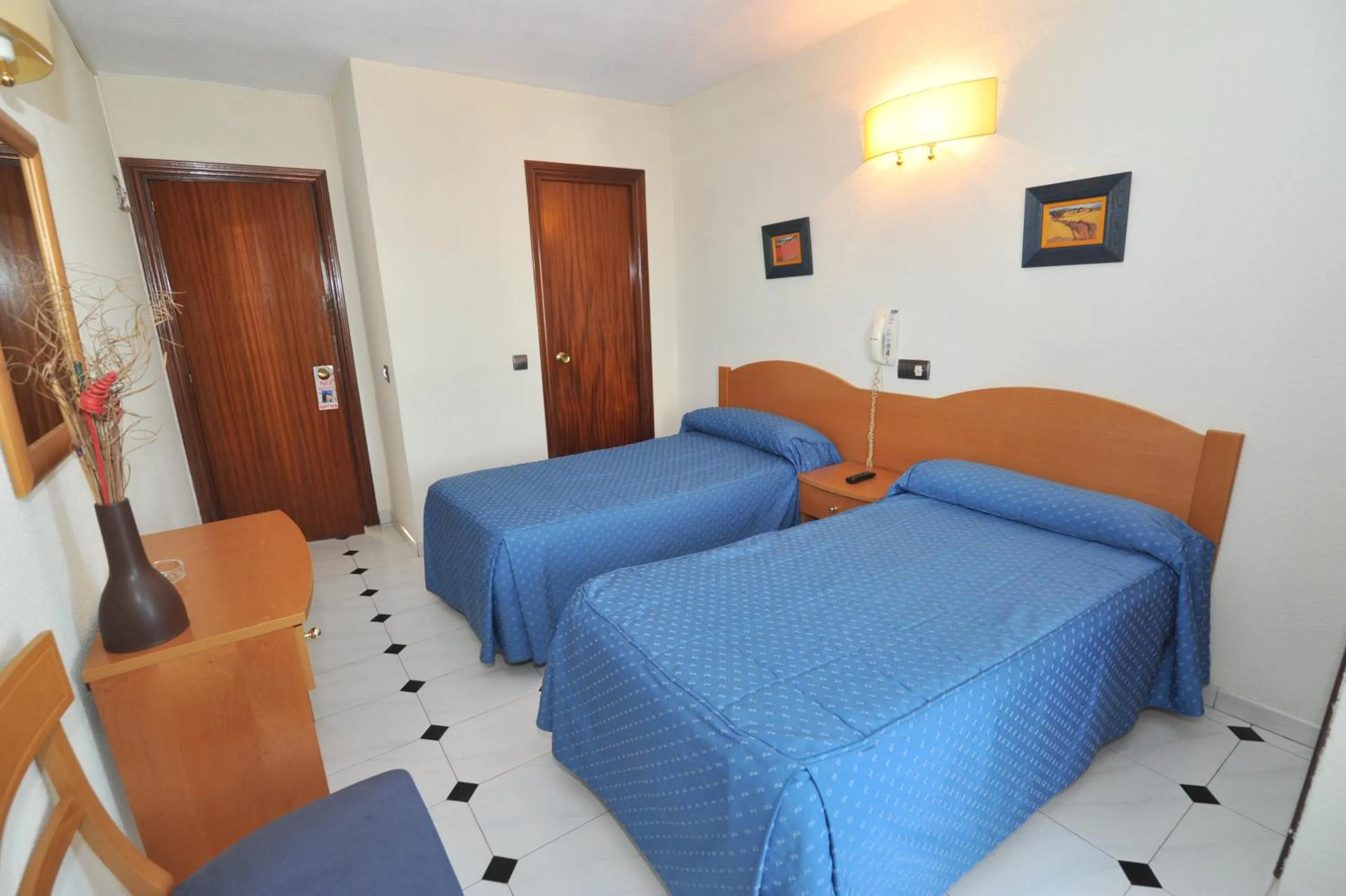 Decorative detail, Bed in Hostal Goyma I