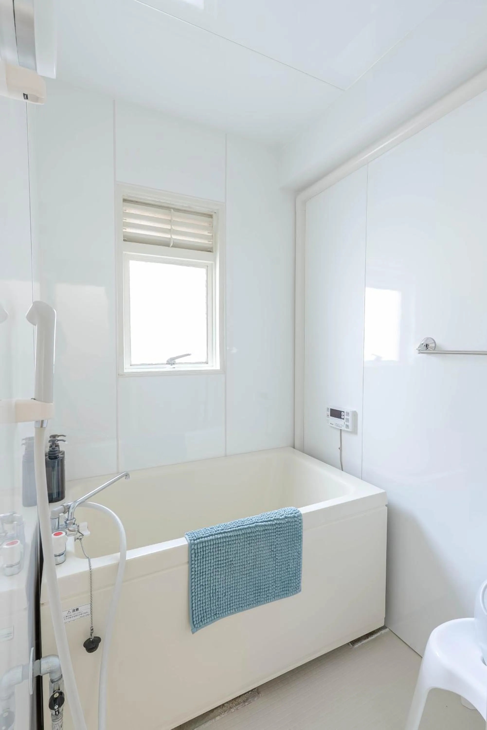 Bathroom, Bed in Hakata apartment