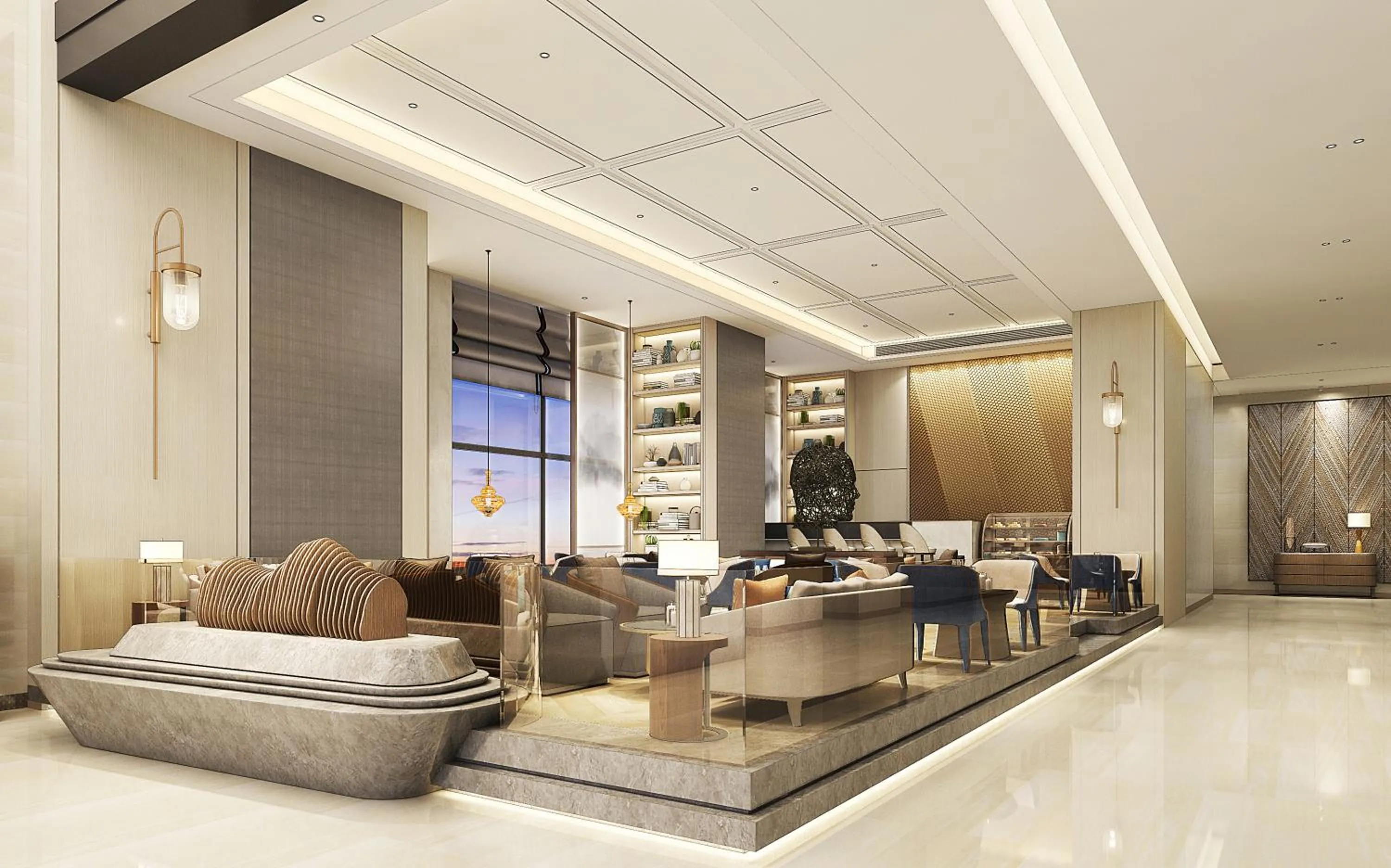 Lounge or bar in Howard Johnson Zhujiang Hotel Chongqing