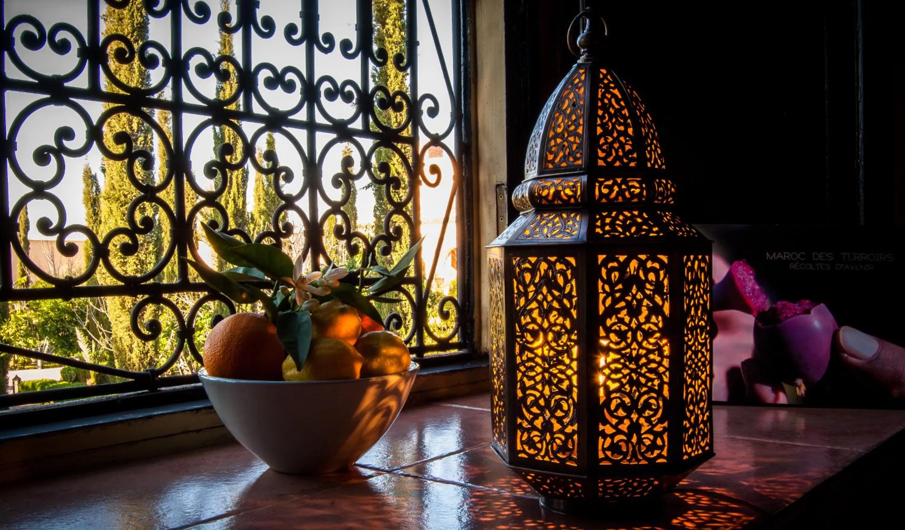 Decorative detail in Riad Sougtani